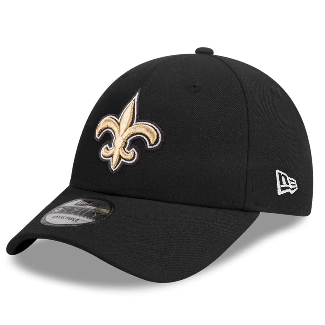 New Orleans Saints New Era NFL Team 9FORTY Snapback Curve Hat - Black