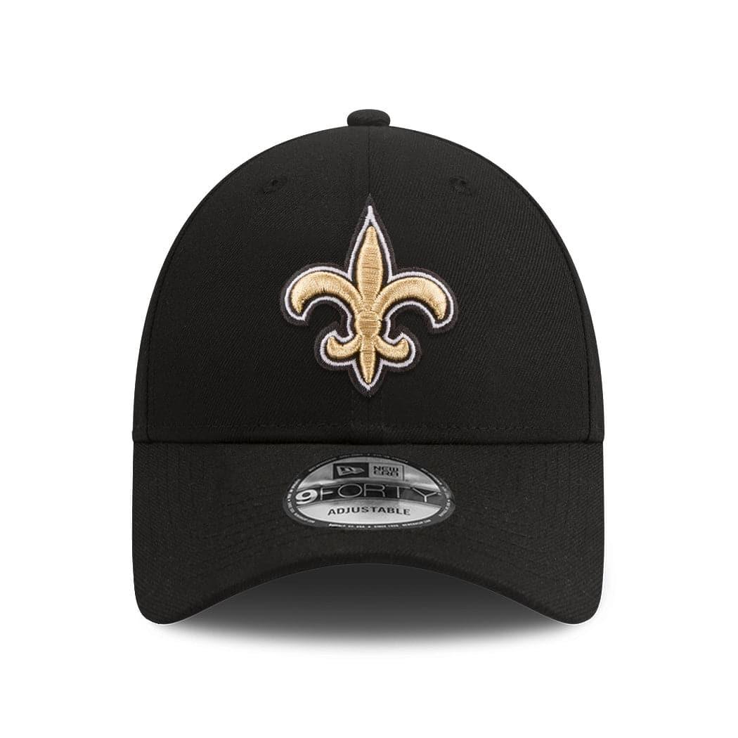 New Orleans Saints New Era NFL Team 9FORTY Snapback Curve Hat - Black