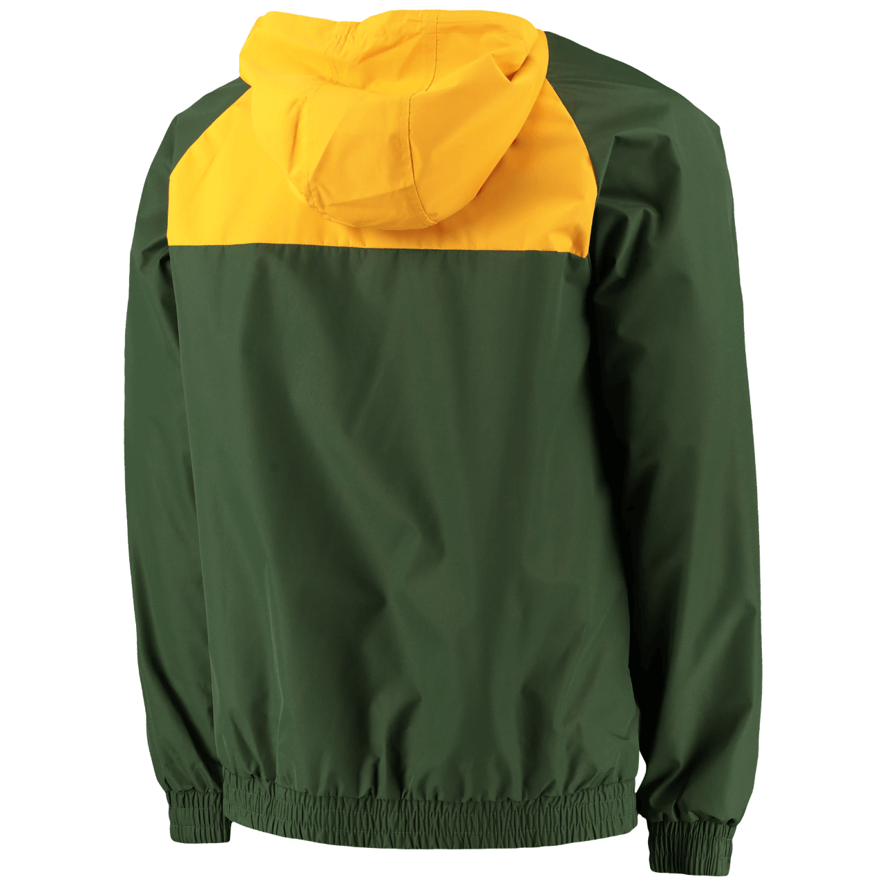 Green Bay Packers New Era NFL Colour Block Hooded Windbreaker Jacket - Green