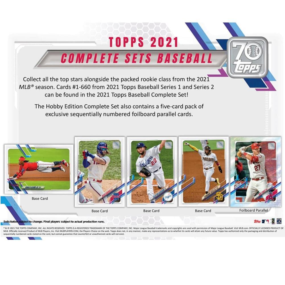 2021 Topps MLB Factory Set Baseball Hobby Box - 660 Trading Cards