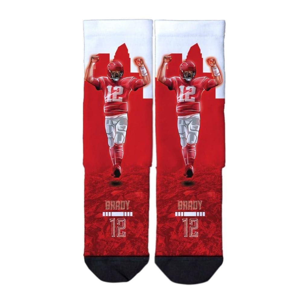 Tom Brady Tampa Bay Buccaneers Strideline NFL Hero Classic Crew Socks - Red