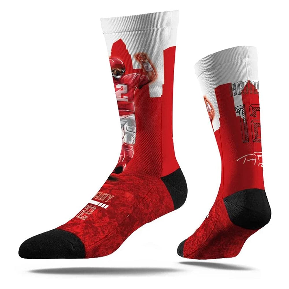 Tom Brady Tampa Bay Buccaneers Strideline NFL Hero Classic Crew Socks - Red