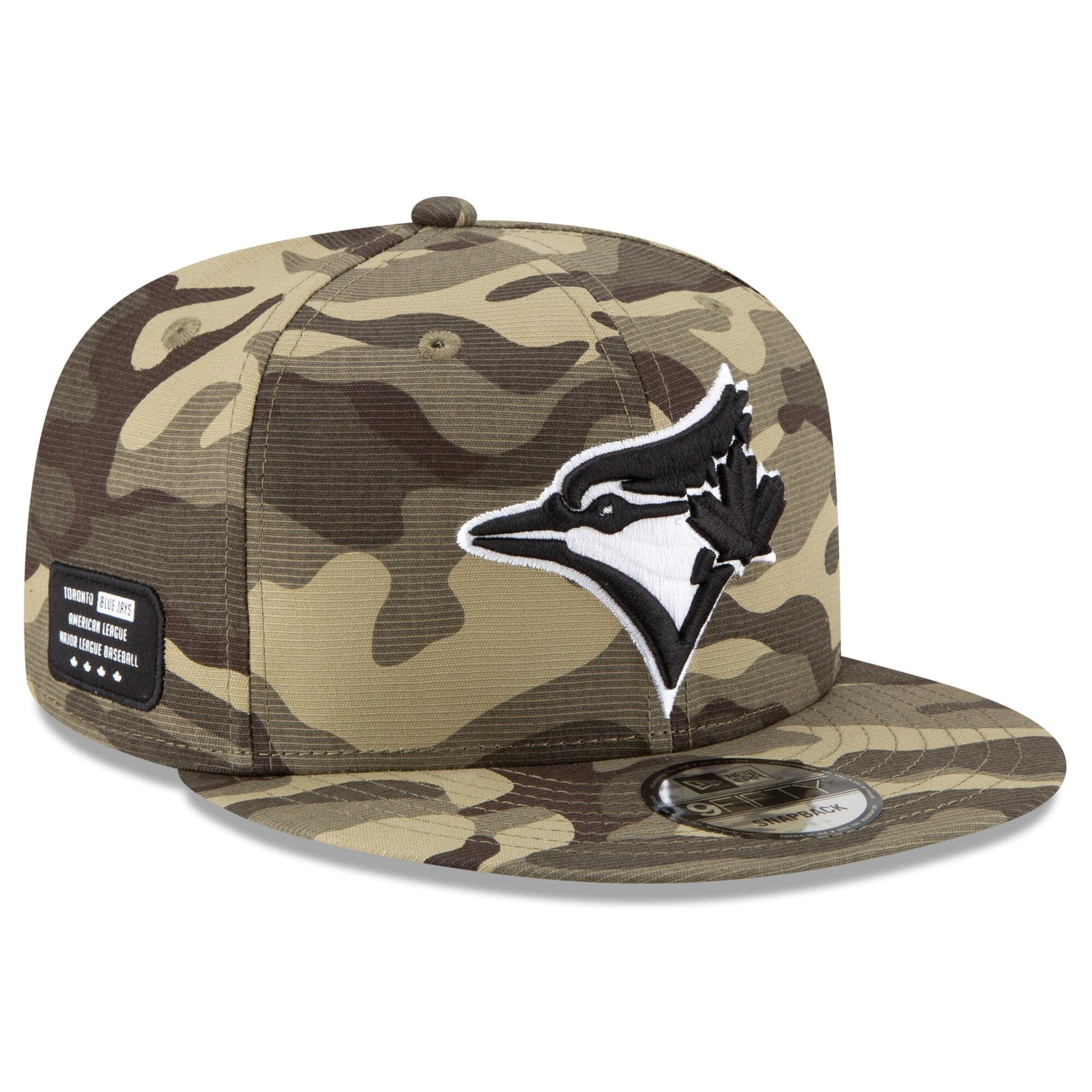 Toronto Blue Jays New Era MLB 2021 Armed Forces 9FIFTY Snapback Hat - Camo