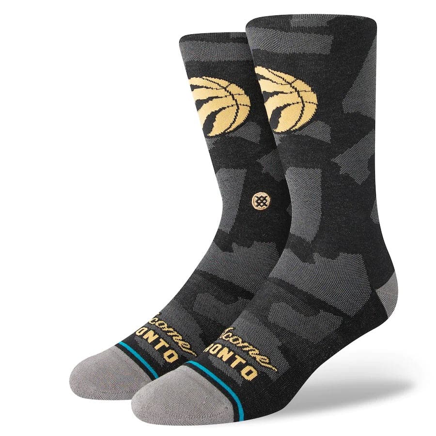 Toronto Raptors Stance NBA 22-23 City Edition Crew Socks - Black