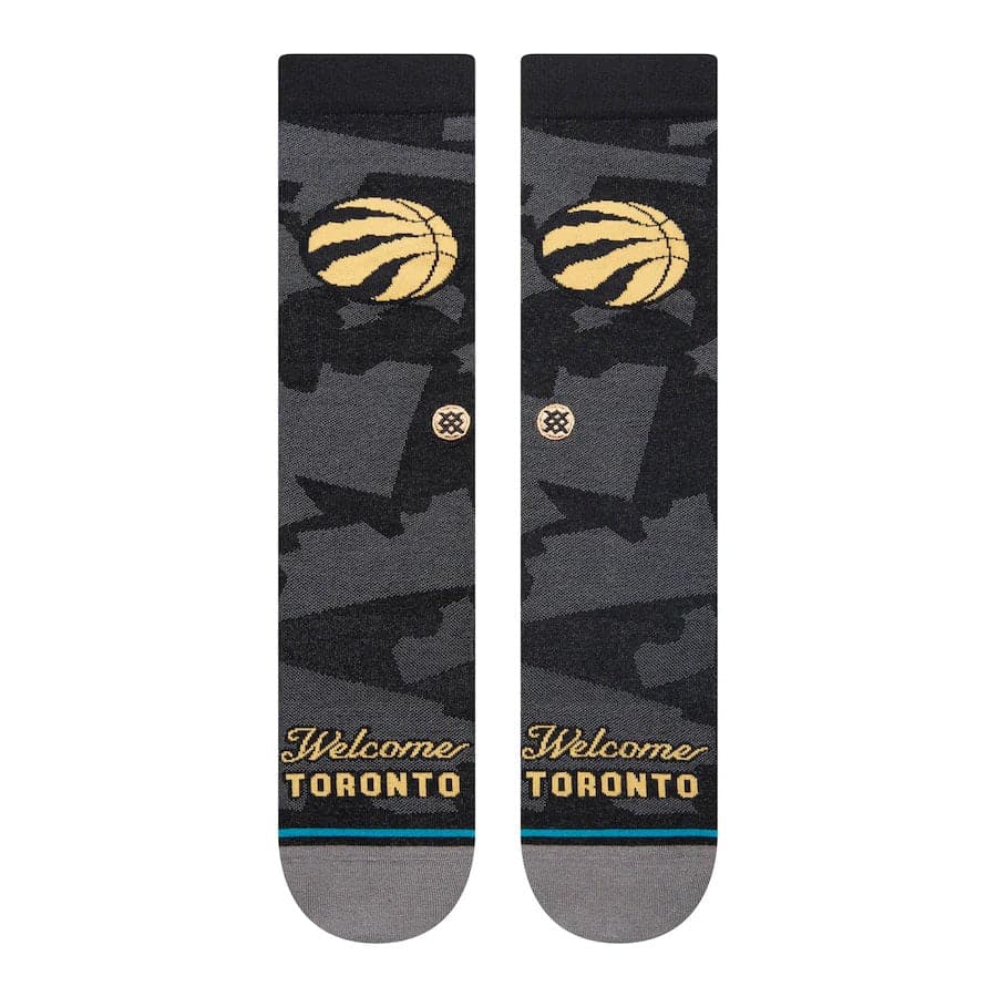 Toronto Raptors Stance NBA 22-23 City Edition Crew Socks - Black