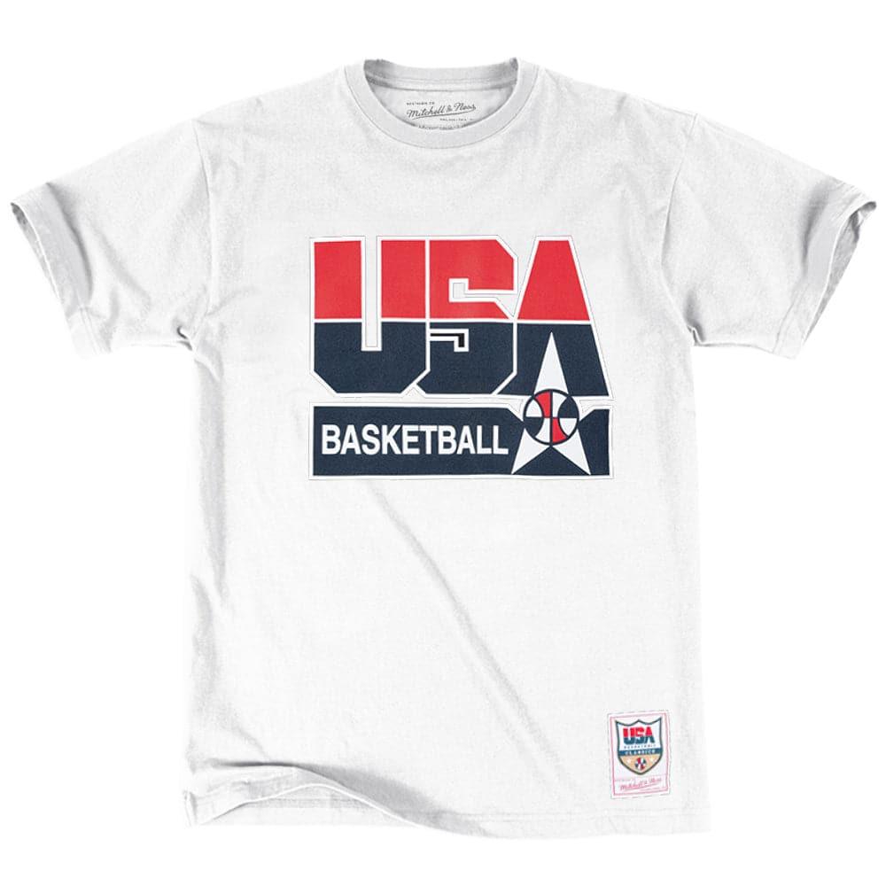 1992 USA Dream Team Mitchell & Ness NBA Logo T-Shirt - White