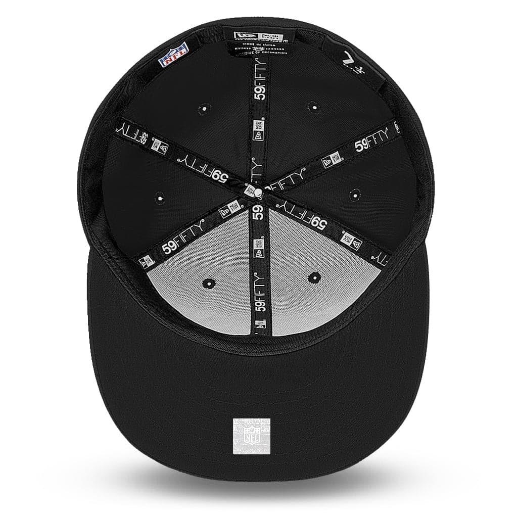 Las Vegas Raiders New Era NFL Wordmark 59FIFTY Fitted Hat - Black