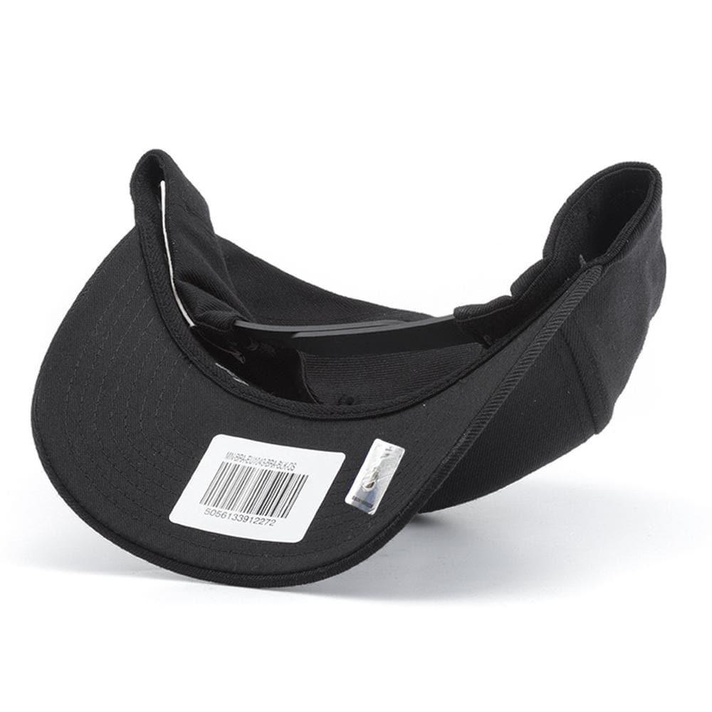 Anaheim Mighty Ducks NHL Black & White Logo 110 Curve Snapback Hat - Black