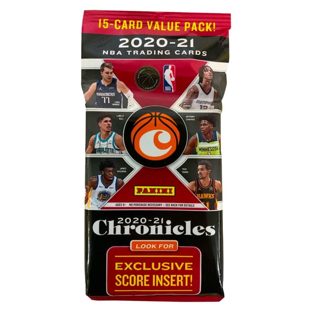 2020-21 Panini NBA Chronicles Basketball Value Fat Pack - 15 Cards