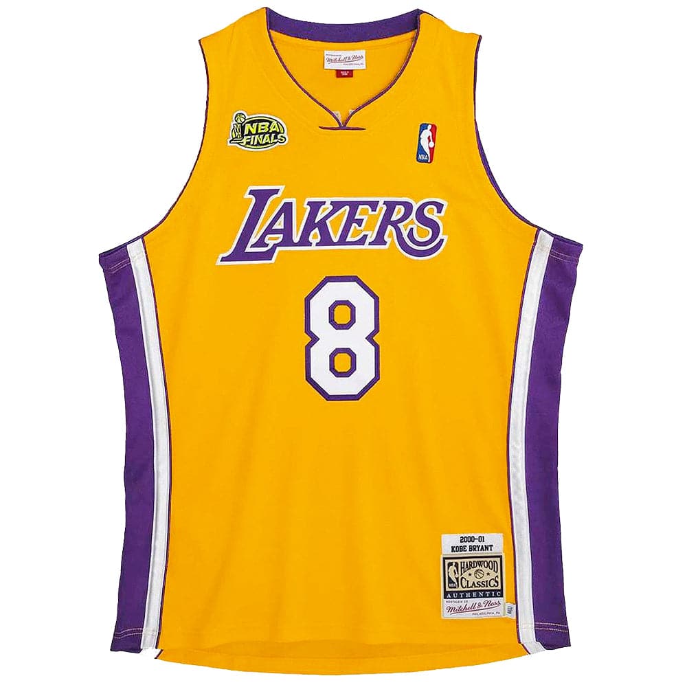 Kobe Bryant Los Angeles Lakers Mitchell & Ness NBA 00-01 Home Authentic Jersey - Yellow