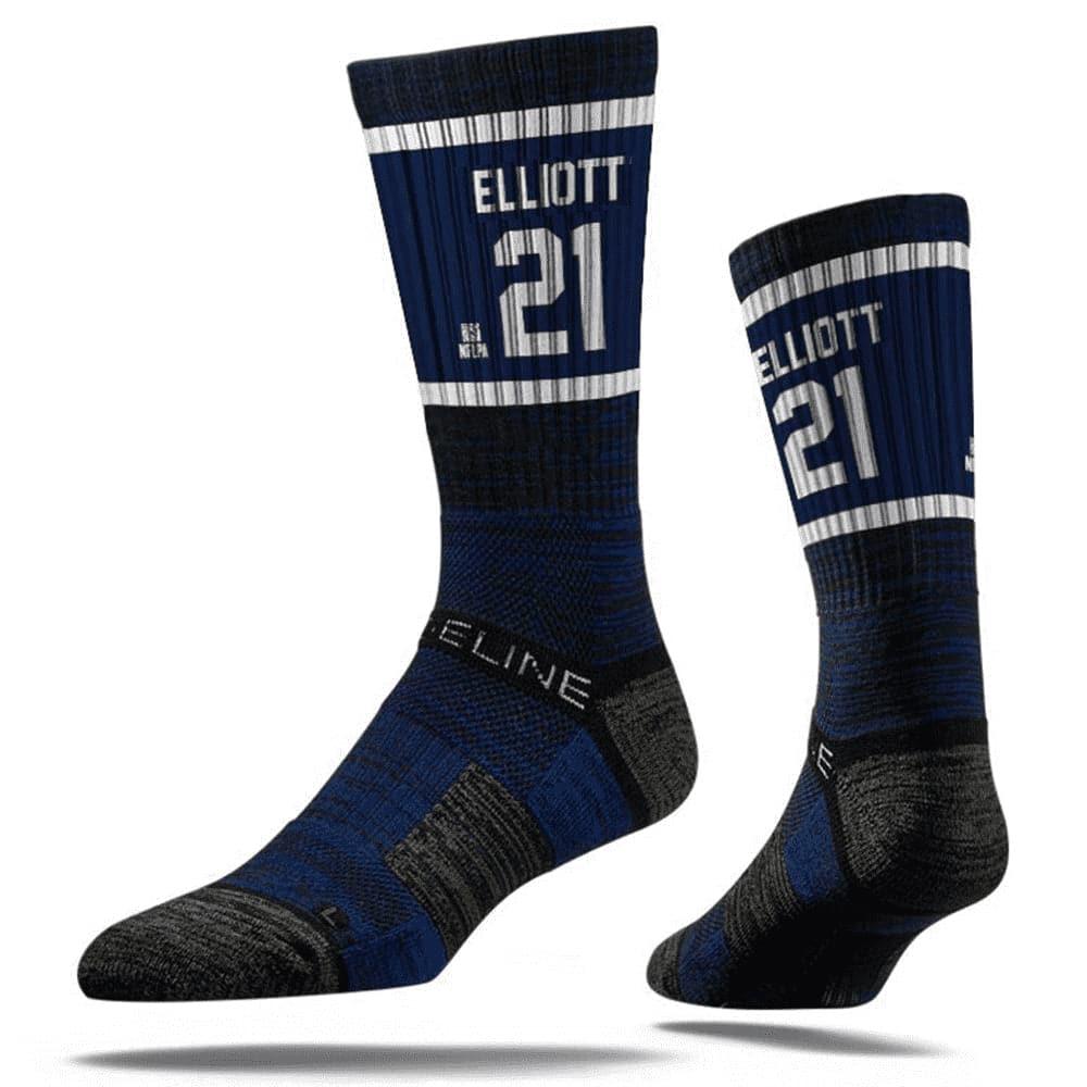 Ezekiel Elliott Dallas Cowboys Strideline NFL Sherzy Premium Crew Socks - Navy