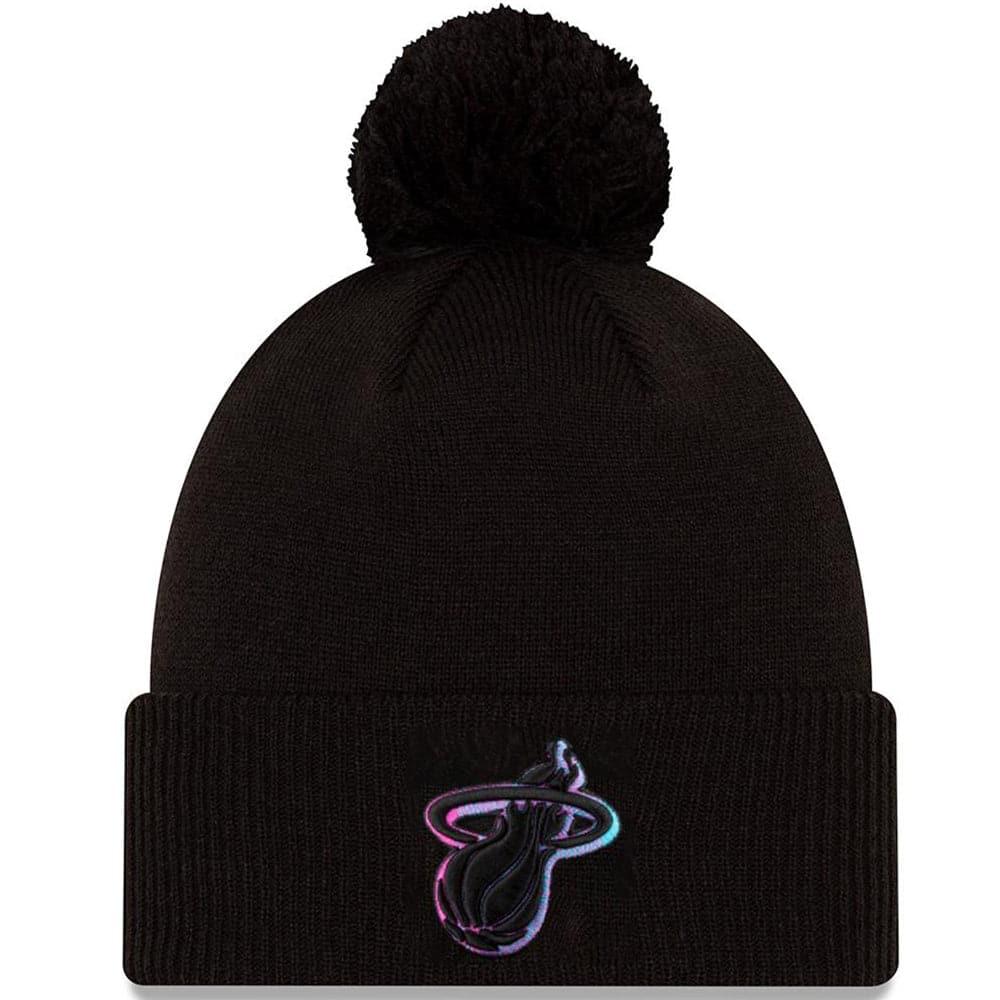 Miami Heat Alt New Era NBA 2020 City Series Knit Beanie - Black