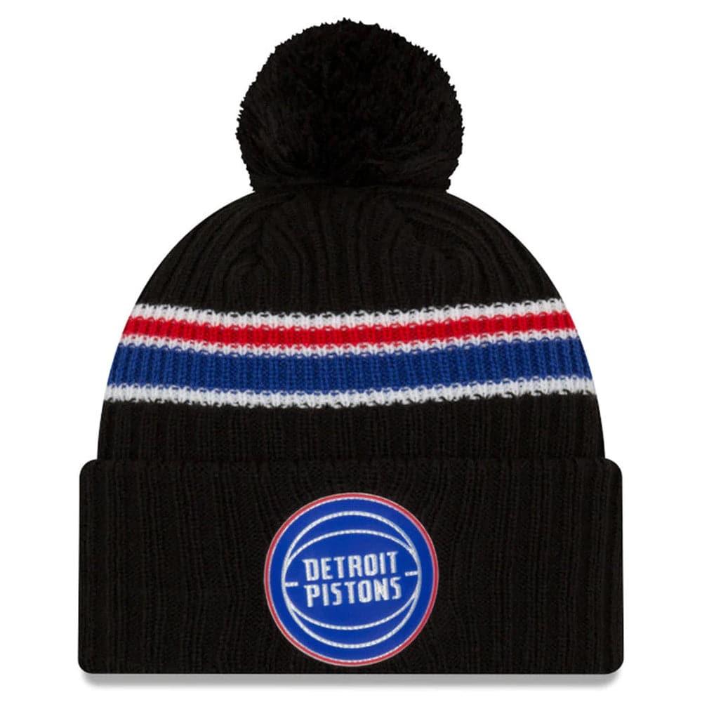 Detroit Pistons New Era NBA 2020 Back Half Knit Beanie - Black