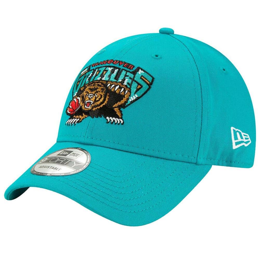 Vancouver Grizzlies New Era NBA Hardwood Classics Logo 9FORTY Curved Hat - Teal