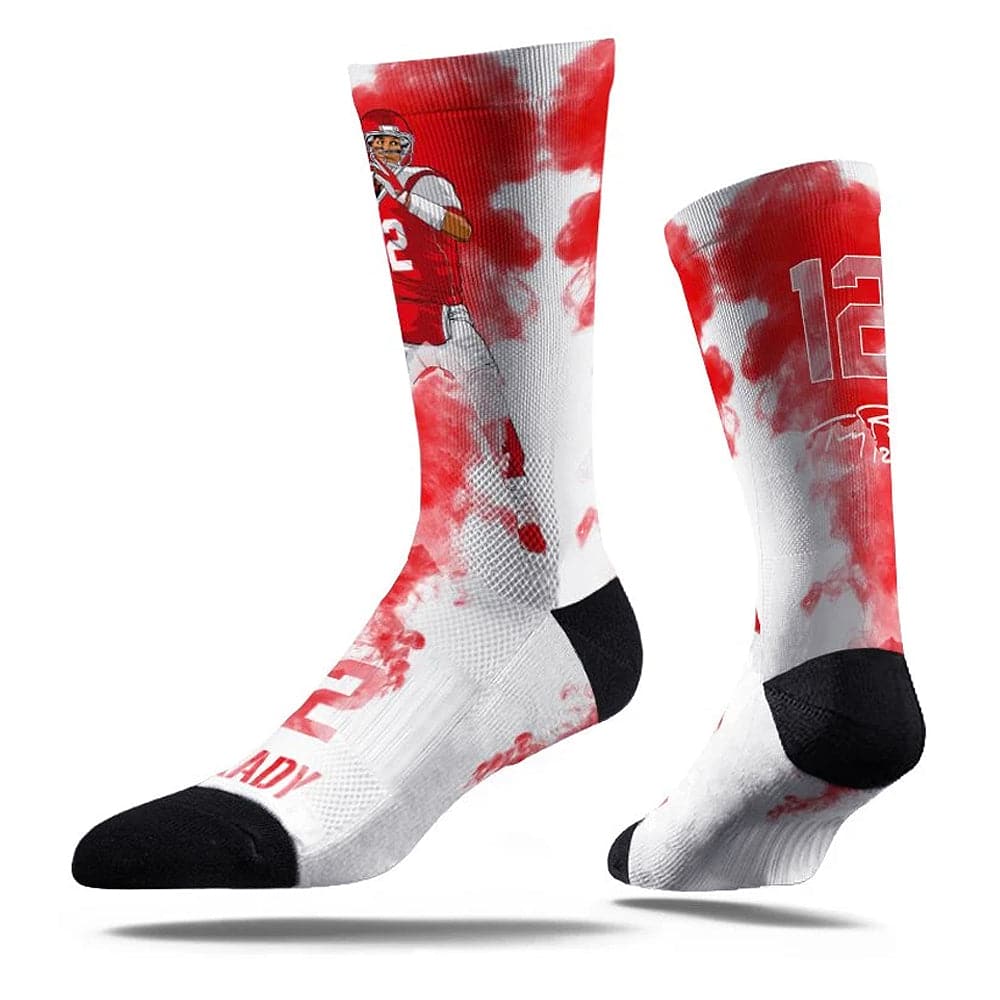 Tom Brady Tampa Bay Buccaneers Strideline NFL Fog Classic Crew Socks - White