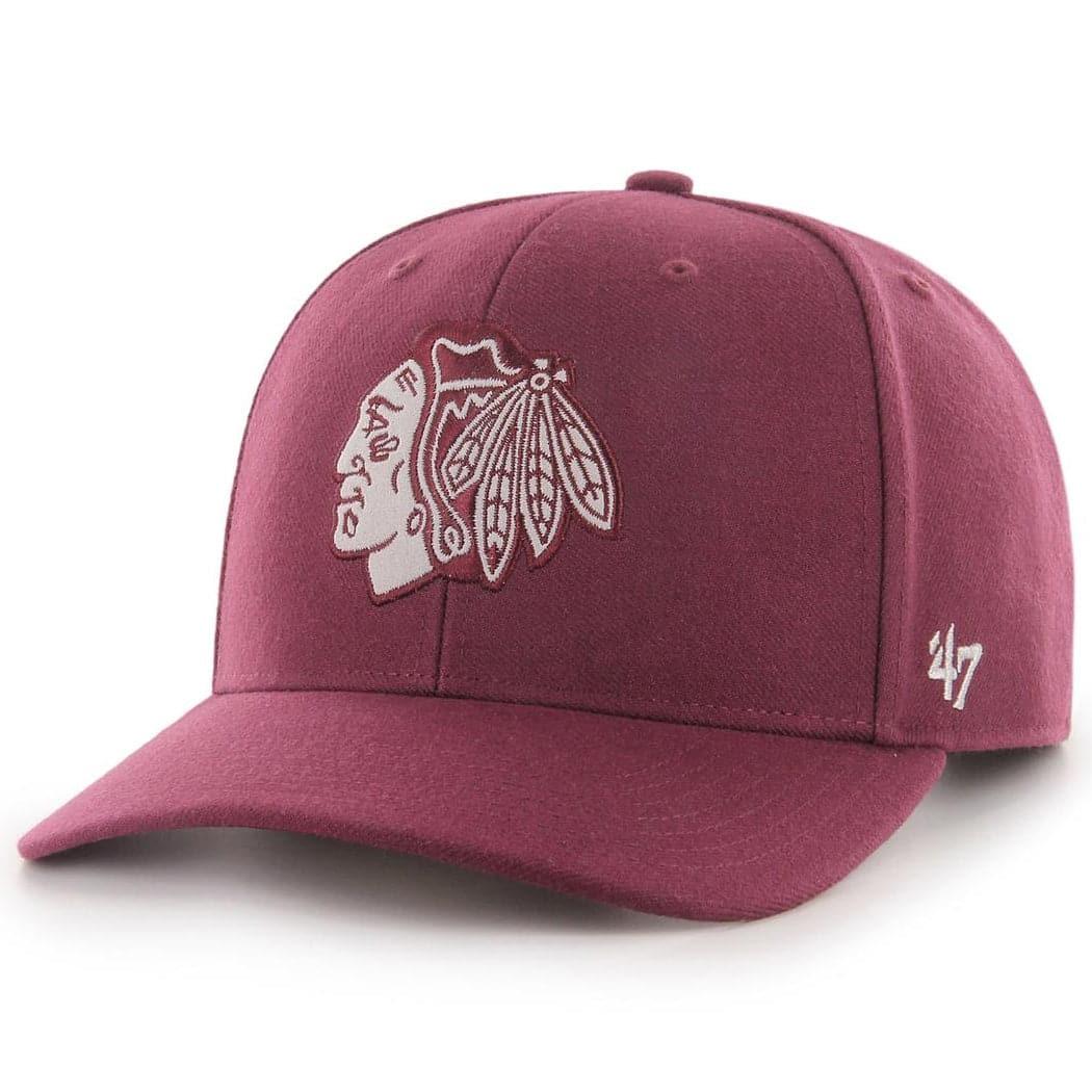 Chicago Blackhawks '47 NHL Shush Suede Audible DP Pre-Curved Snapback Hat - Maroon