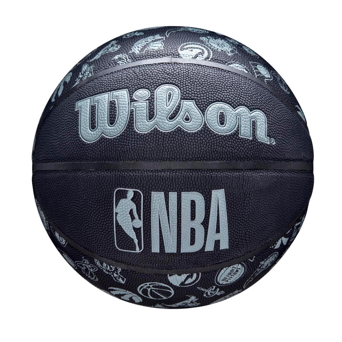All Team Wilson NBA Full Size Outdoor Basketball Ball - Black