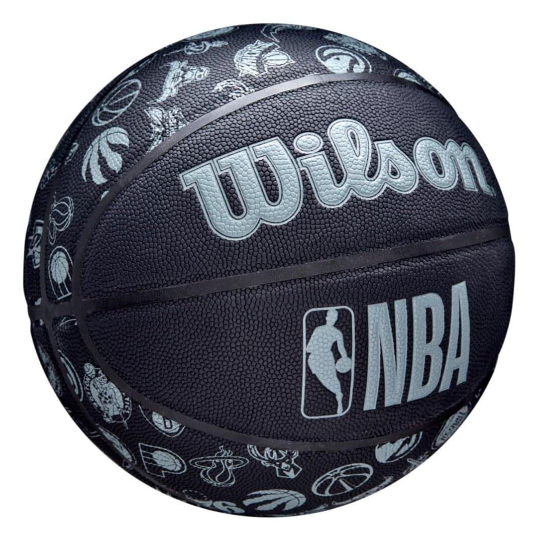 All Team Wilson NBA Full Size Outdoor Basketball Ball - Black