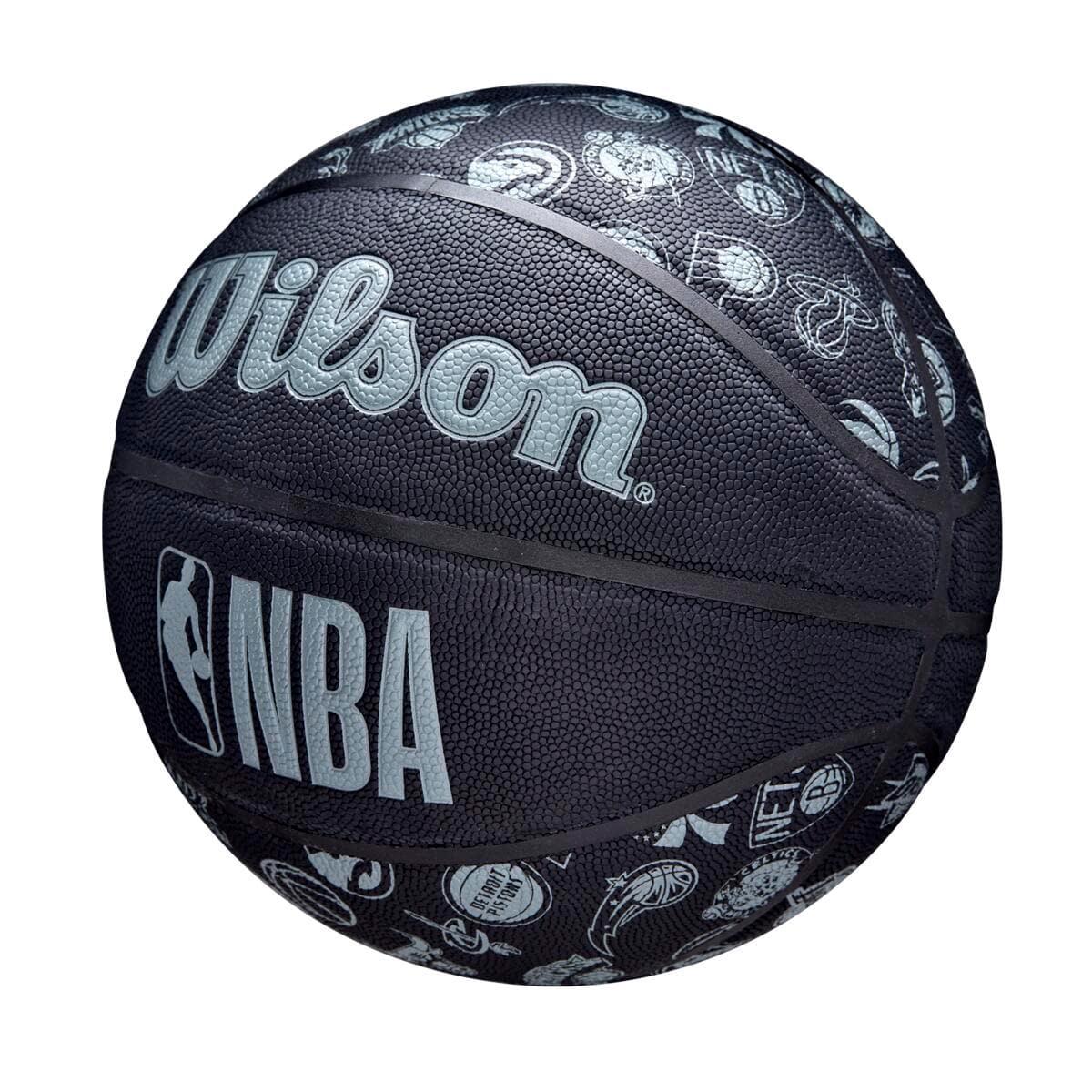 All Team Wilson NBA Full Size Outdoor Basketball Ball - Black