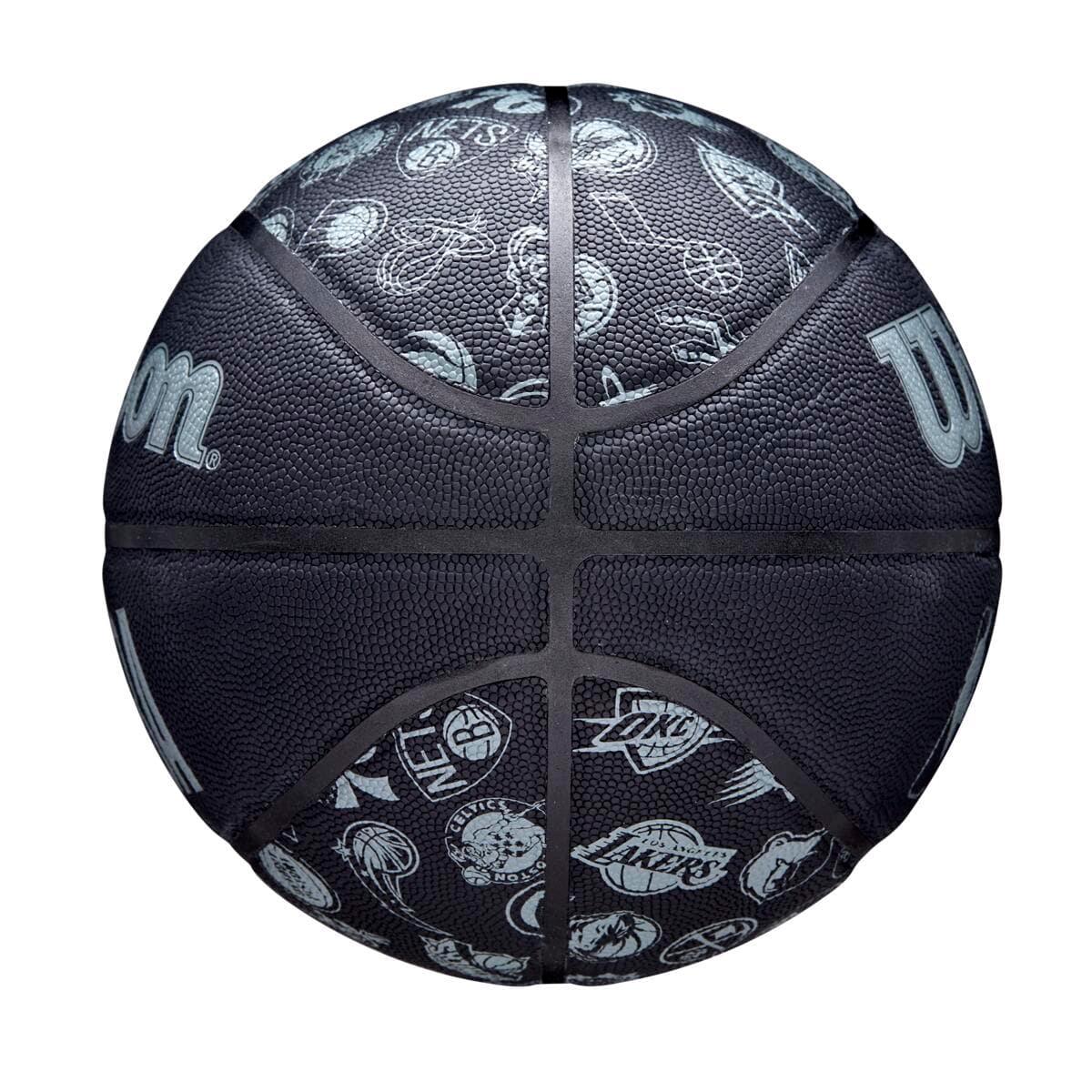 All Team Wilson NBA Full Size Outdoor Basketball Ball - Black