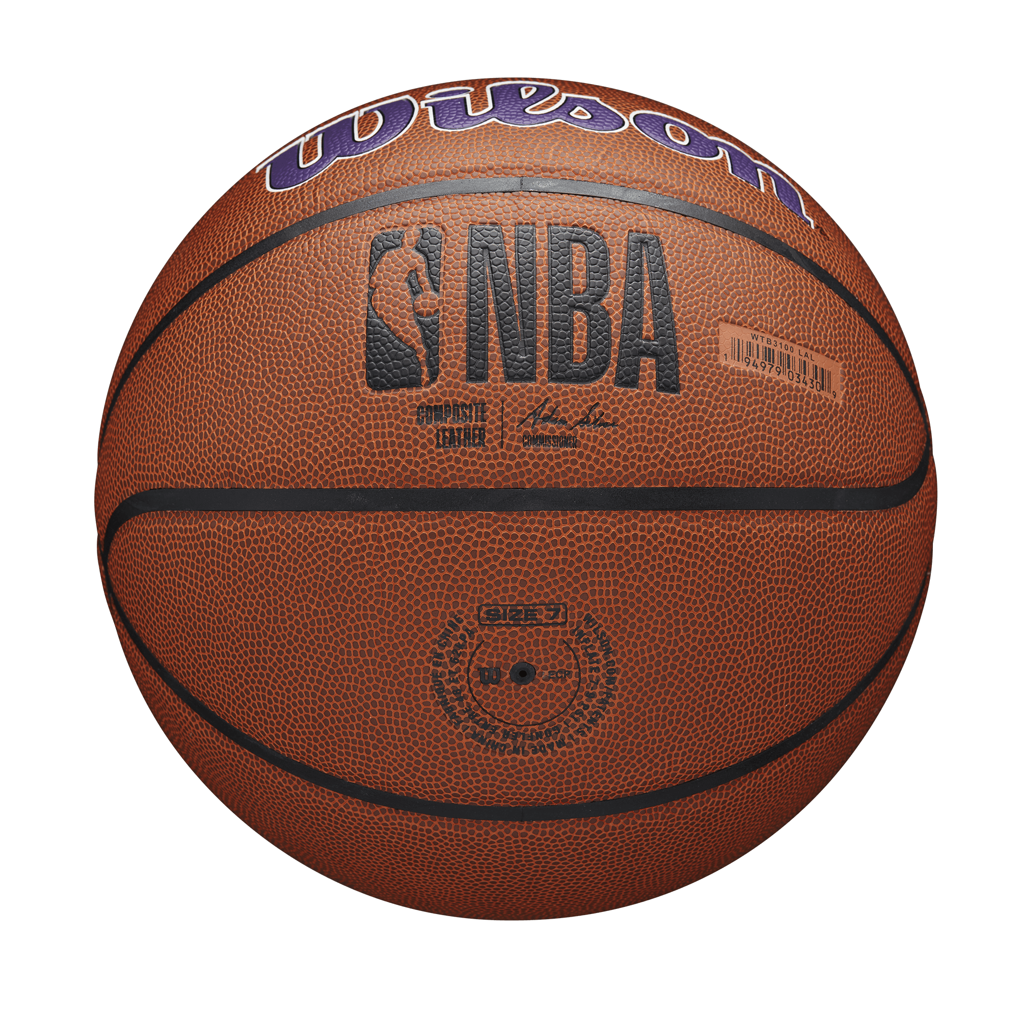 Los Angeles Lakers Wilson NBA Team Full Size Basketball Ball