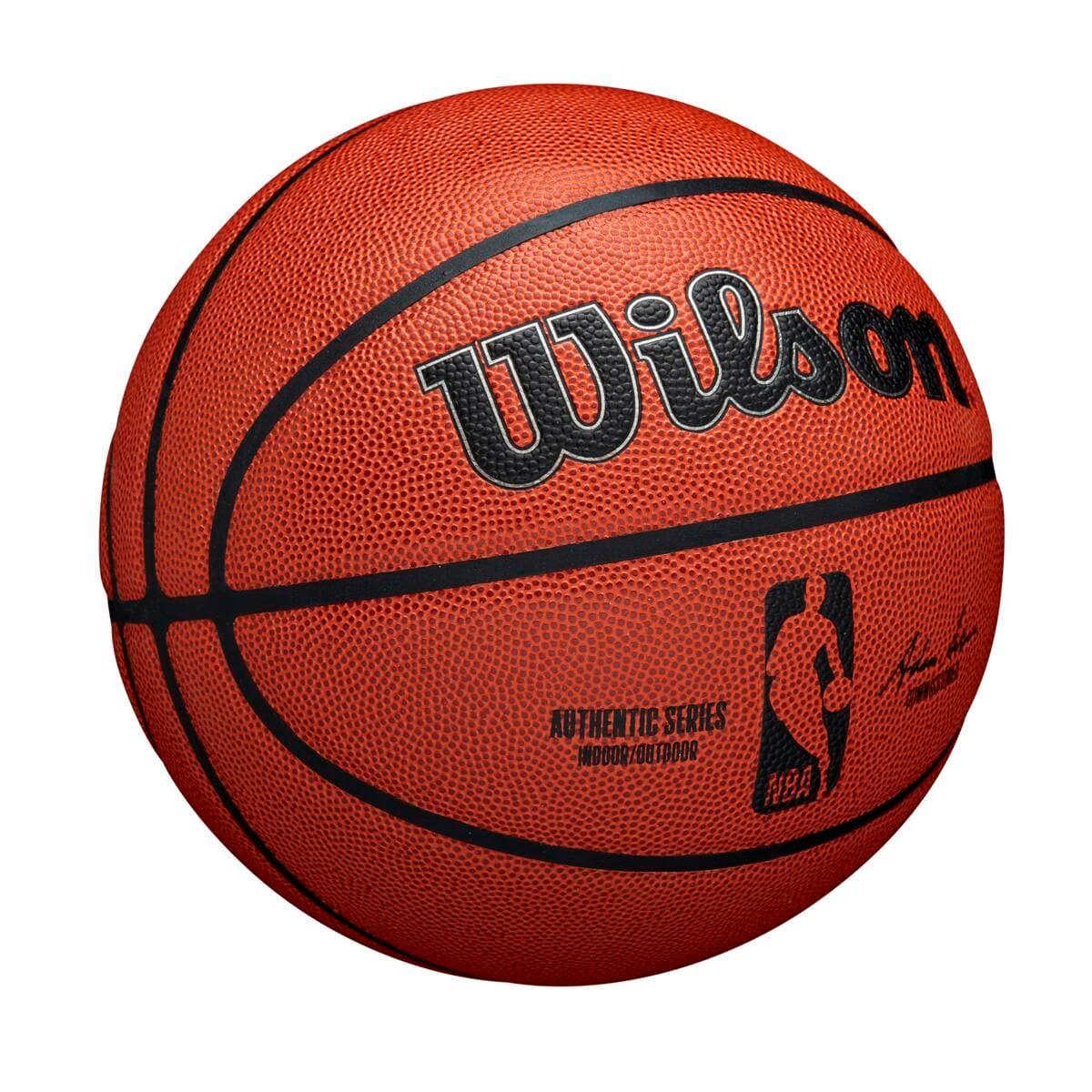 Youths Wilson NBA Authentic Series All Surface Size 5 Basketball Ball - Orange