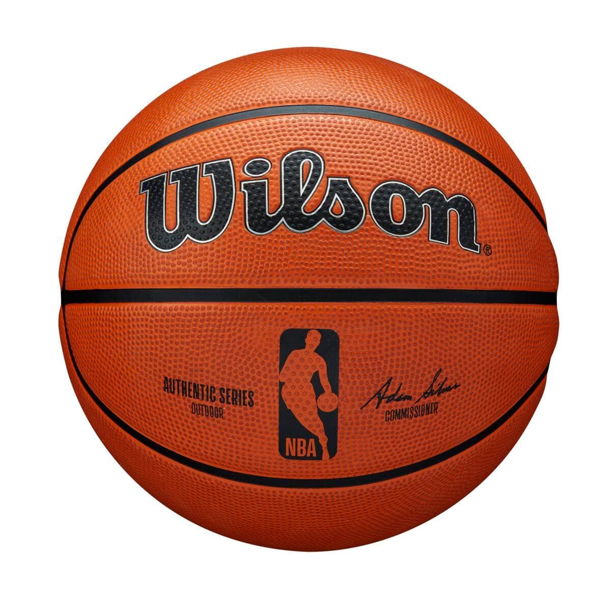 Youths Wilson NBA Authentic Series Size 5 Outdoor Basketball Ball - Orange