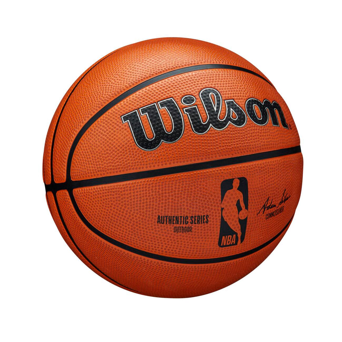 Youths Wilson NBA Authentic Series Size 5 Outdoor Basketball Ball - Orange