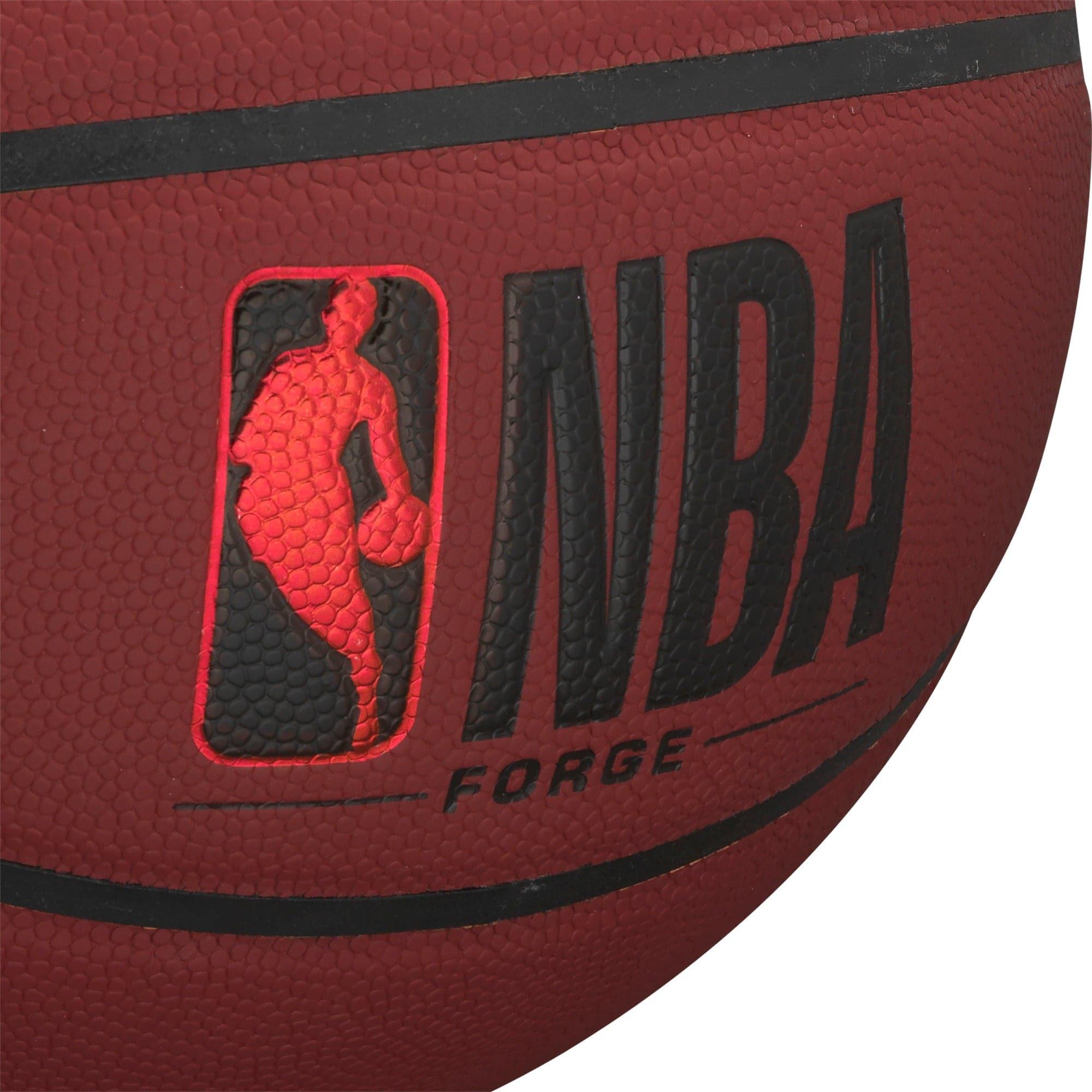 Wilson NBA Forge Full Size All Surface Basketball Ball - Crimson
