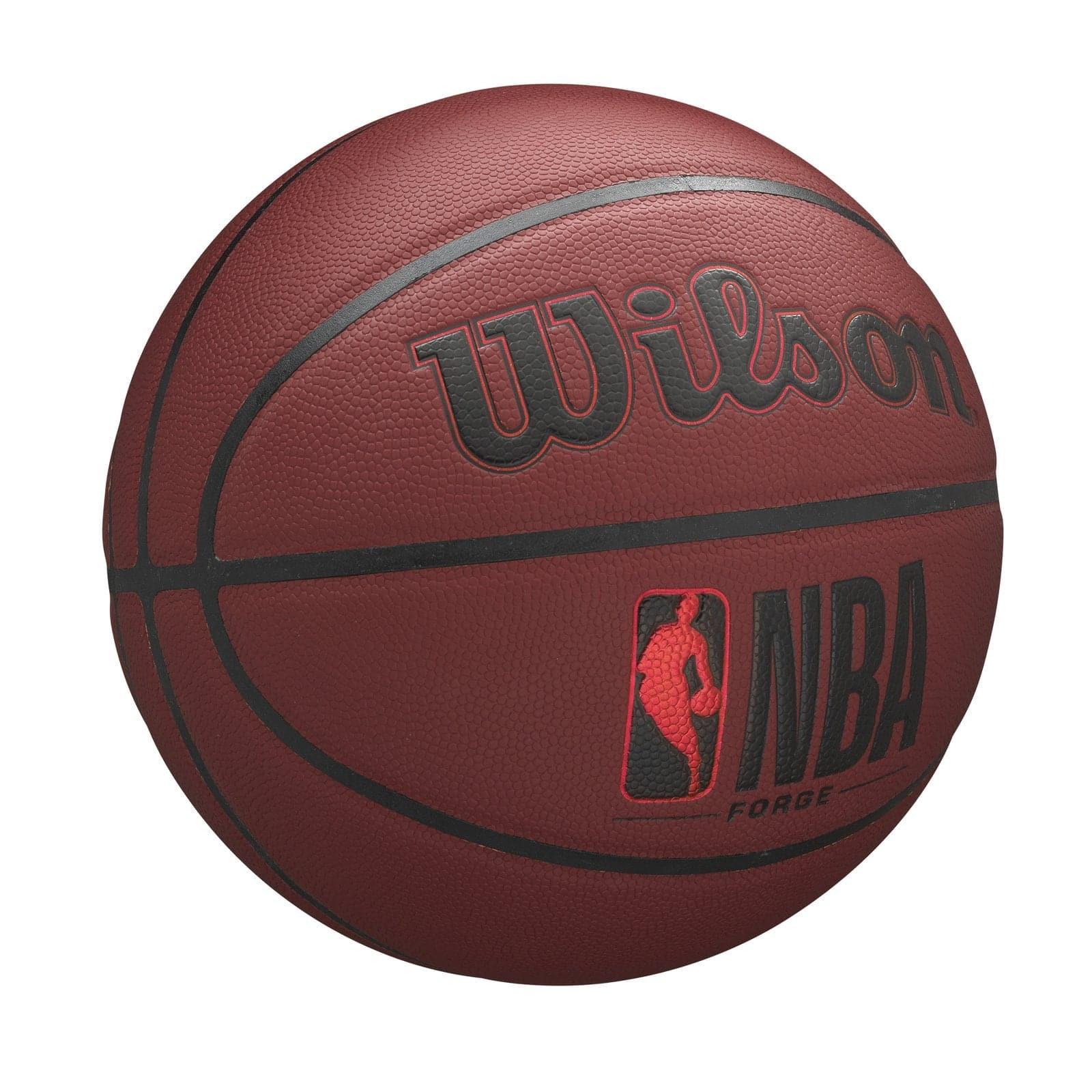 Wilson NBA Forge Full Size All Surface Basketball Ball - Crimson