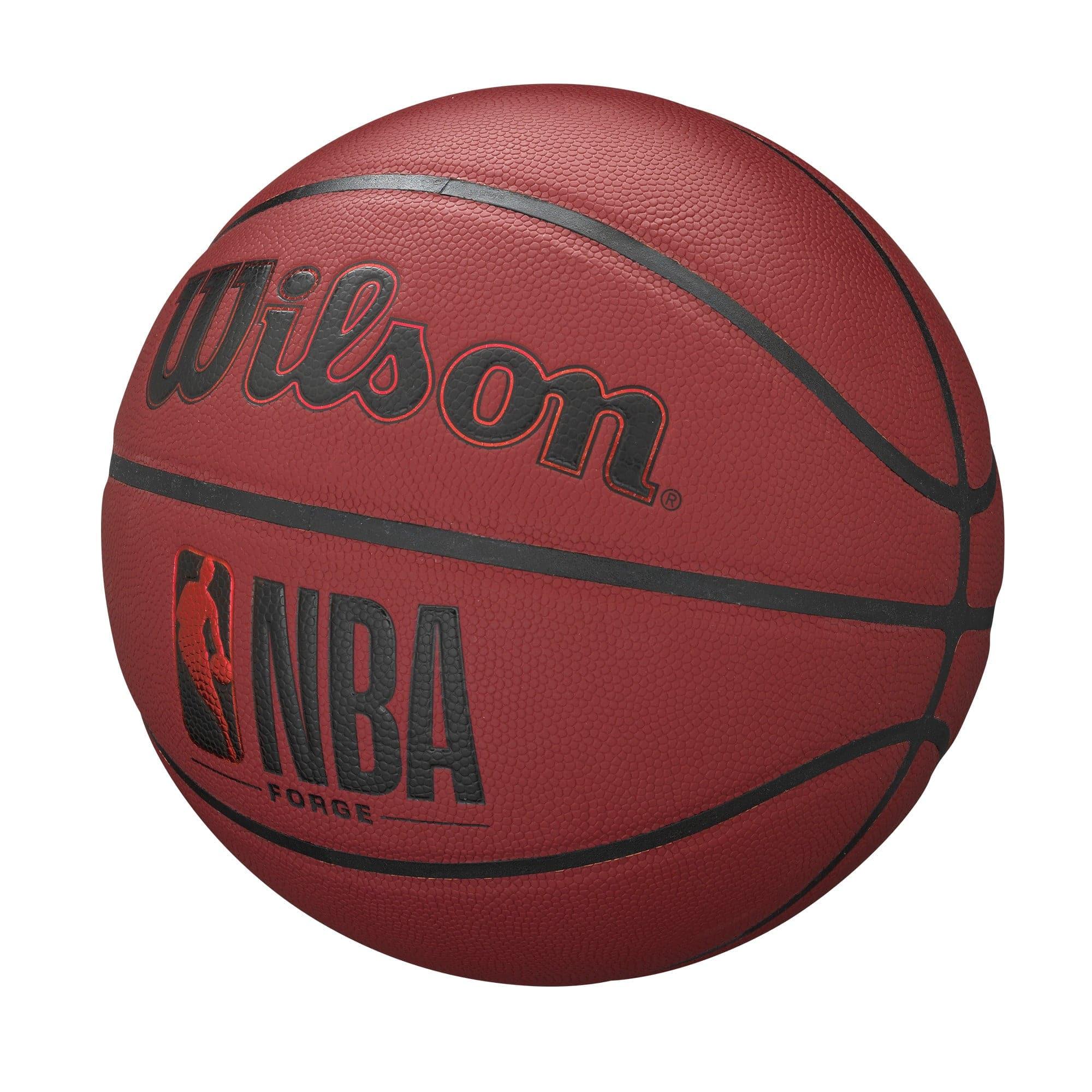 Wilson NBA Forge Full Size All Surface Basketball Ball - Crimson