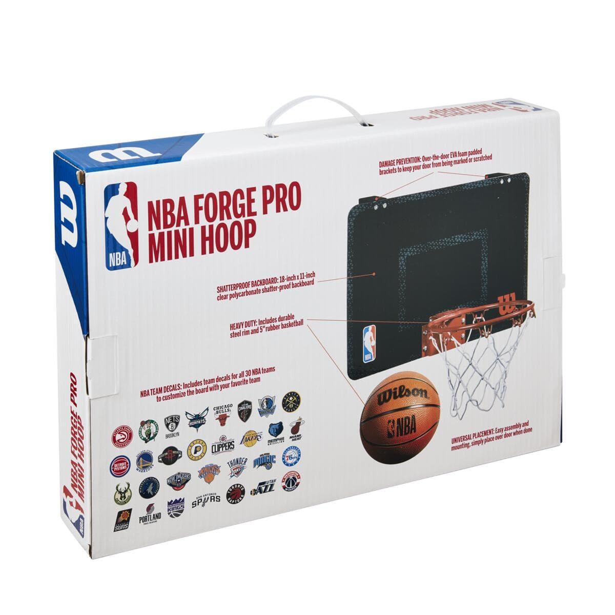 Wilson NBA Forge Mini Basketball Backboard Hoop Set w/Stickers