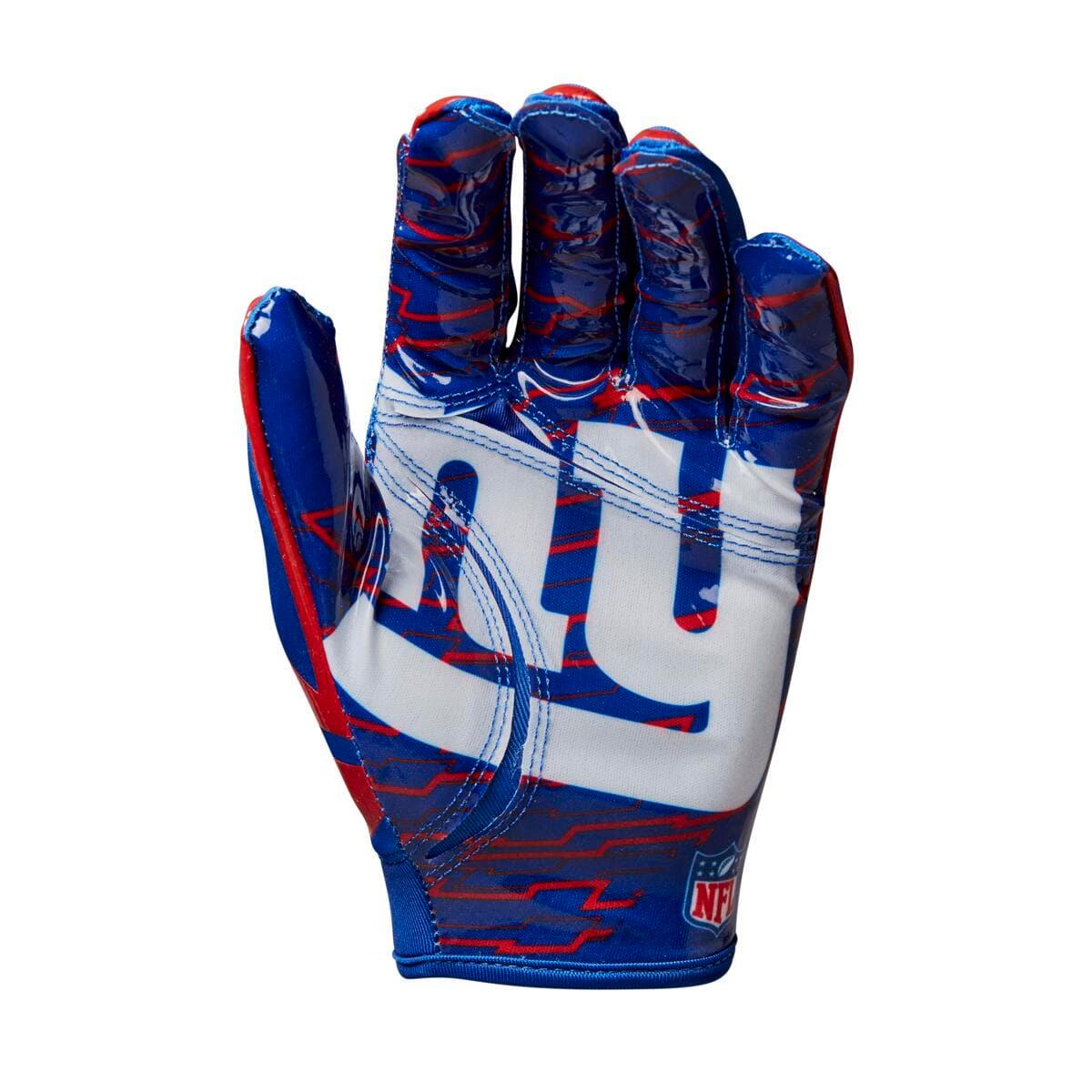 New York Giants Wilson NFL Team Stretch Fit Receiver Gloves
