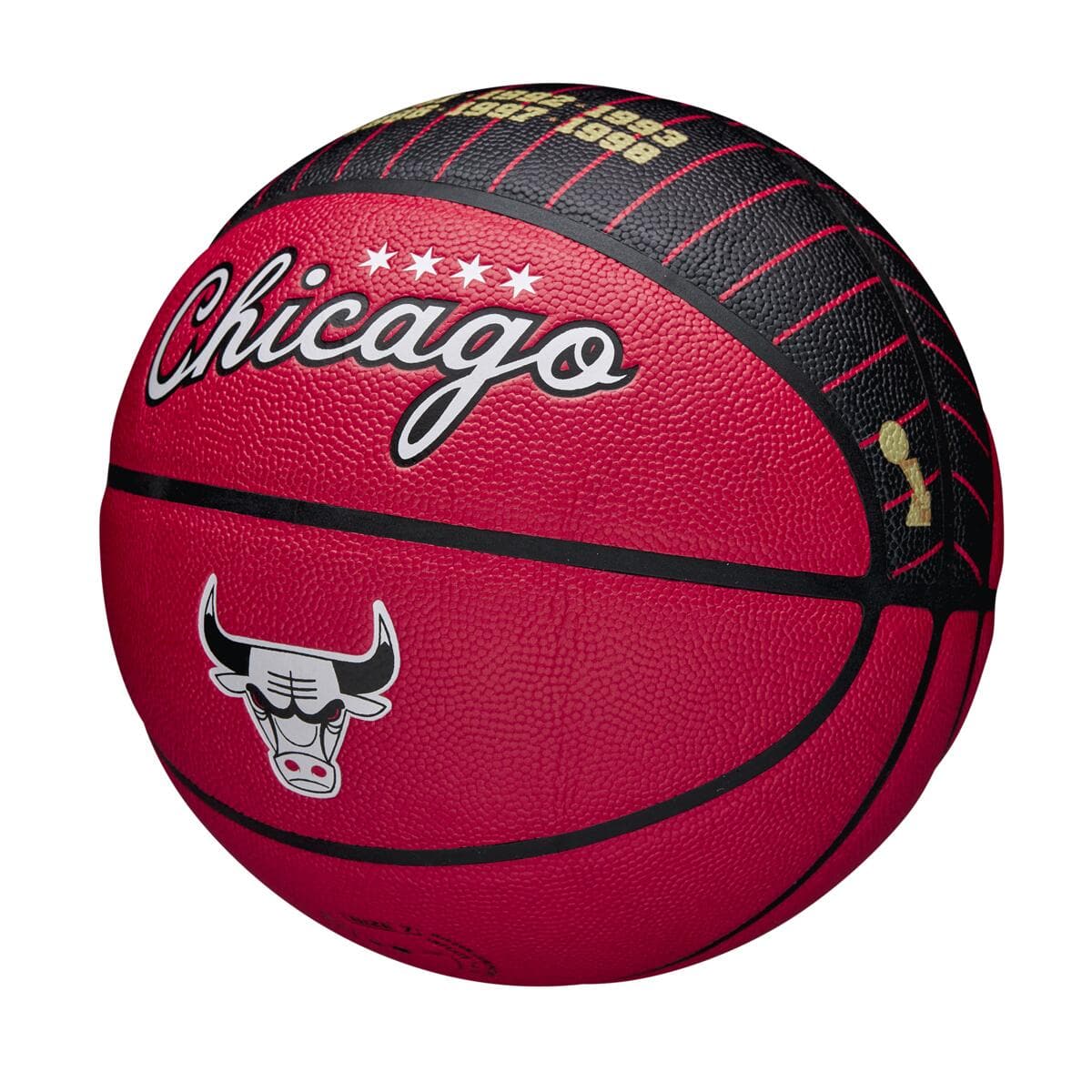 Chicago Bulls Wilson NBA City Edition Collector Basketball - Size 7