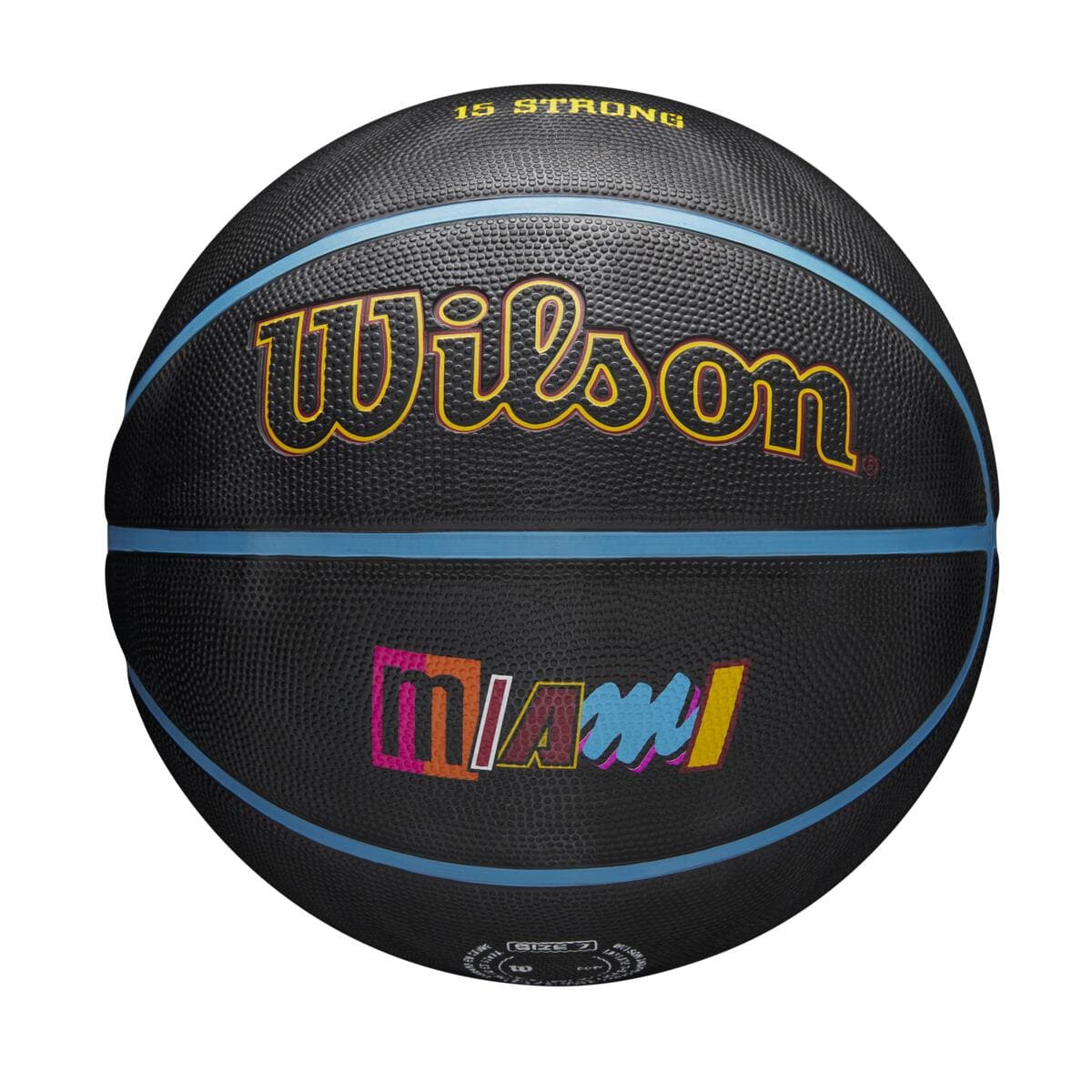 Miami Heat Wilson NBA 21-22 City Edition Full Size Basketball Ball - Size 7