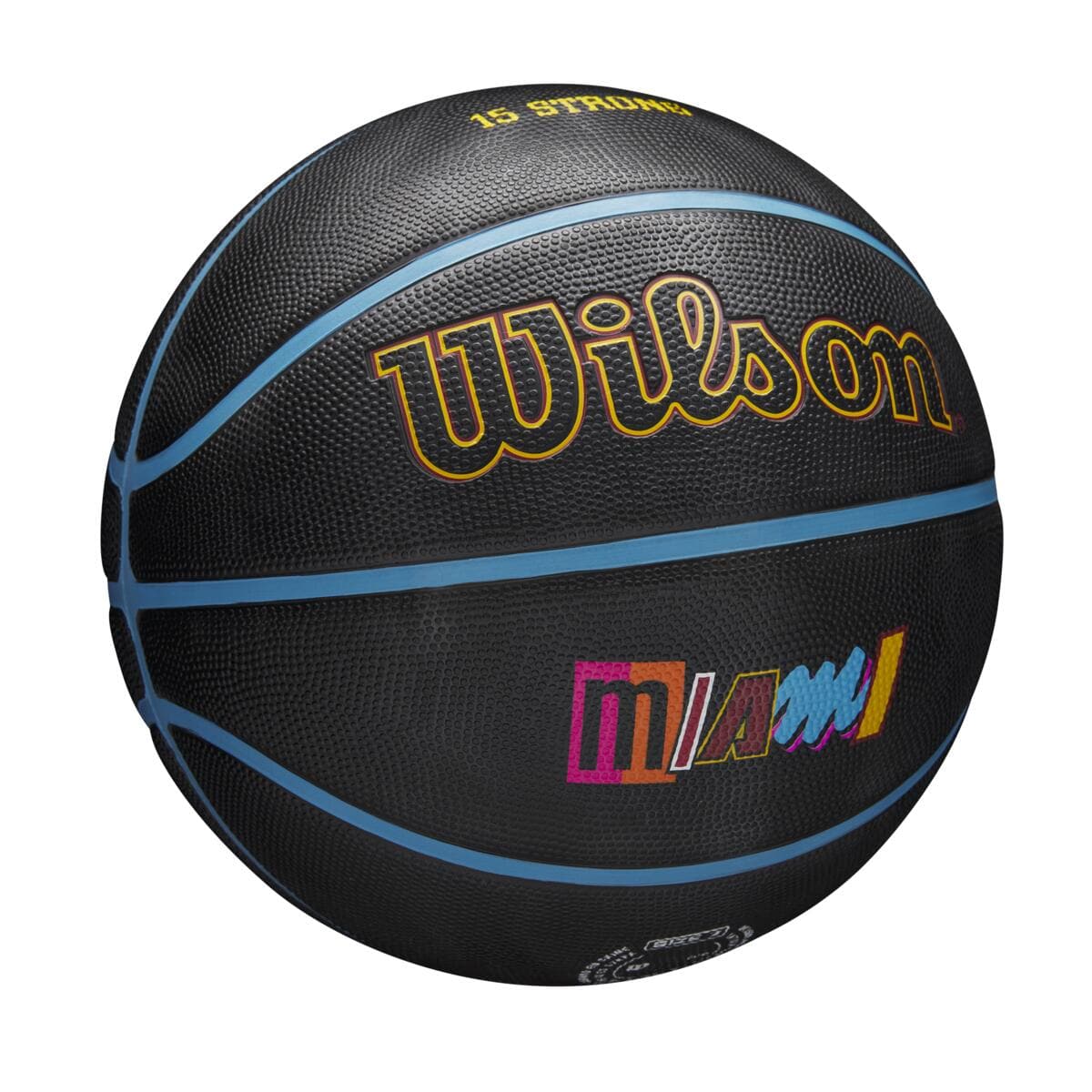 Miami Heat Wilson NBA 21-22 City Edition Full Size Basketball Ball - Size 7