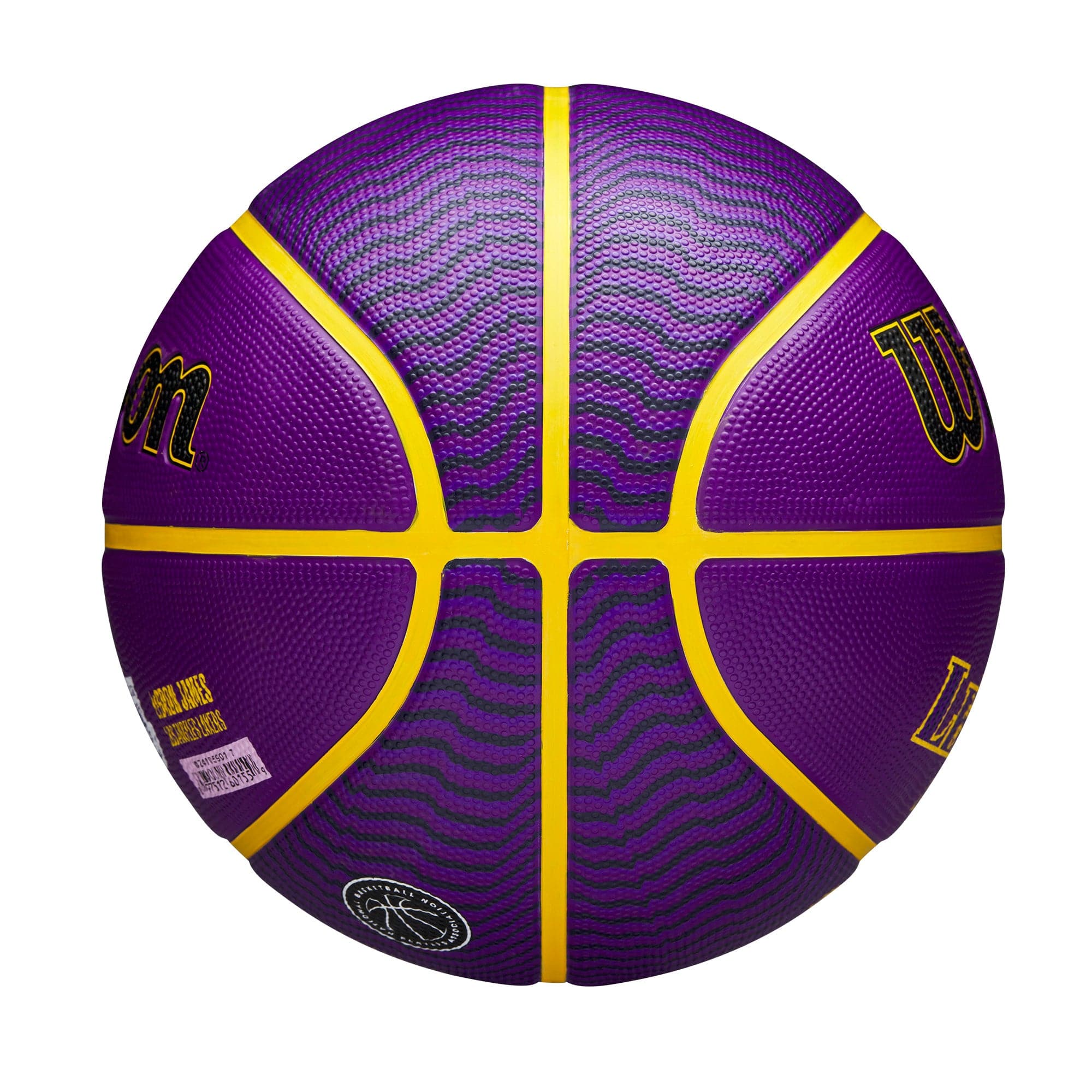 LeBron James Los Angeles Lakers Wilson NBA Icon #6 Full Size Basketball - Purple