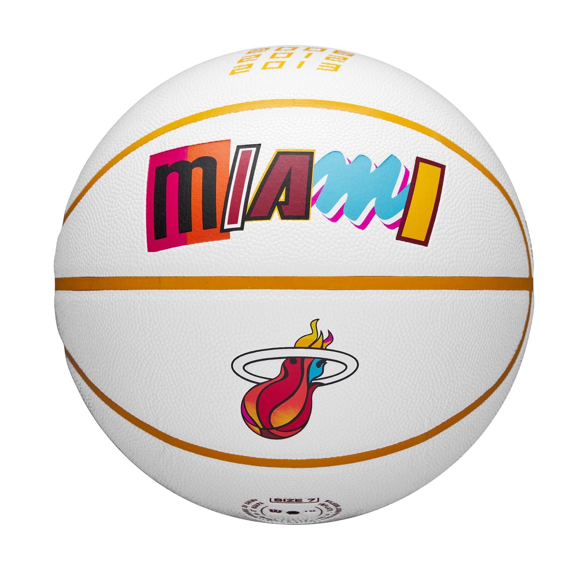 Miami Heat Wilson NBA 22-23 City Edition Collectors Basketball Ball