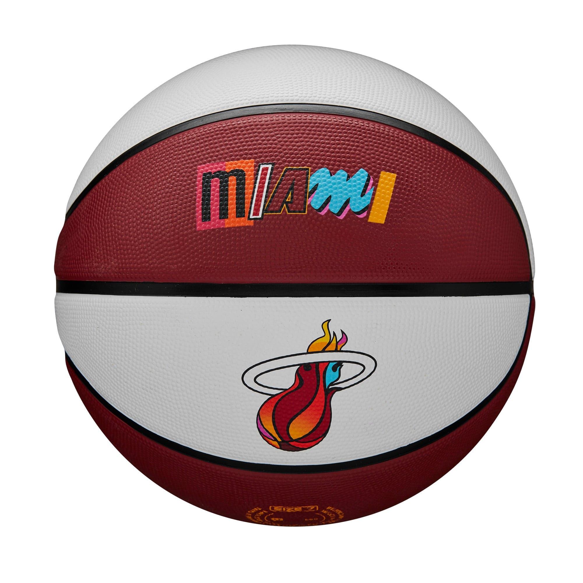 Miami Heat Wilson NBA 22-23 City Edition All Surface Basketball Ball