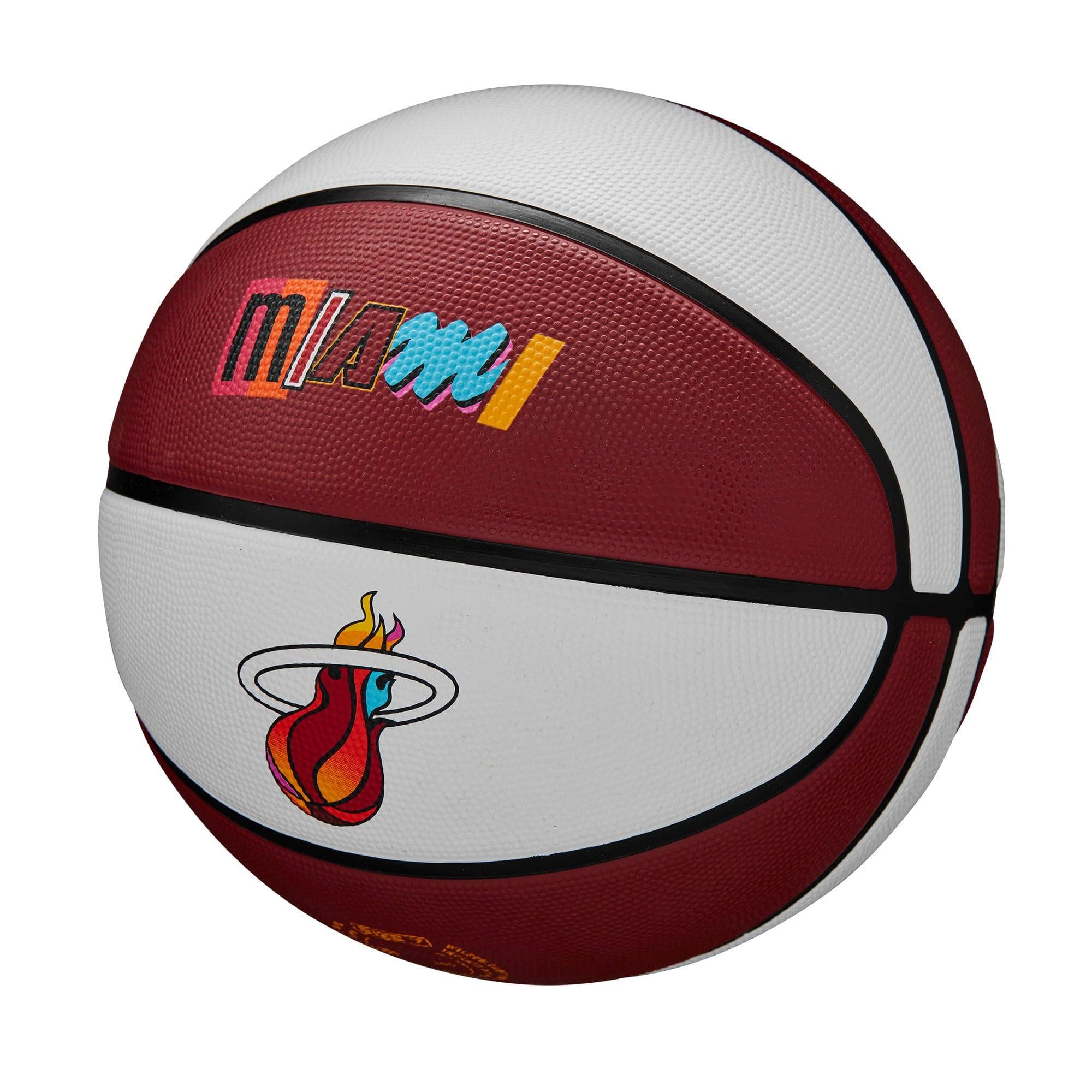Miami Heat Wilson NBA 22-23 City Edition All Surface Basketball Ball