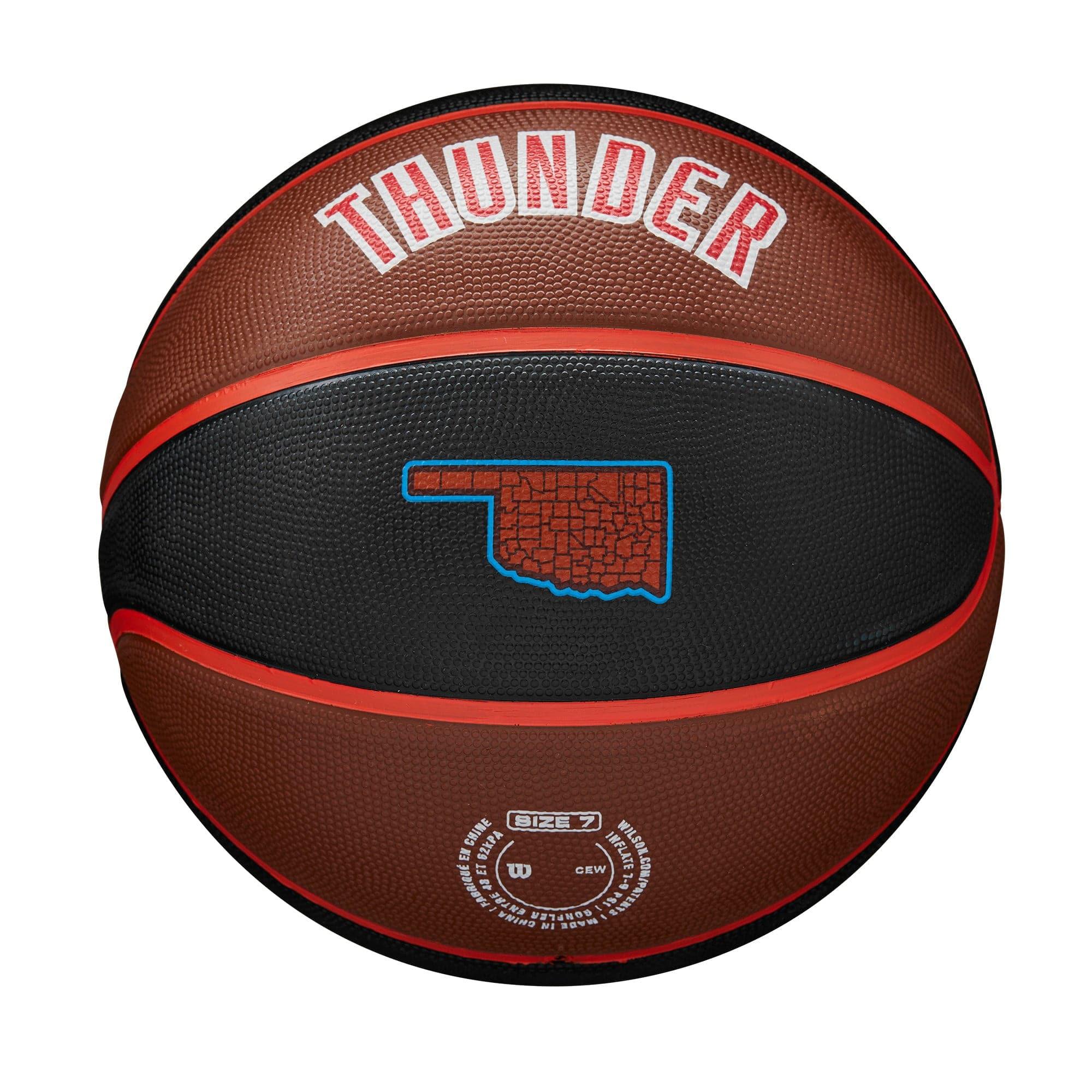 Oklahoma City Thunder Wilson NBA 22-23 City Edition All Surface Basketball Ball