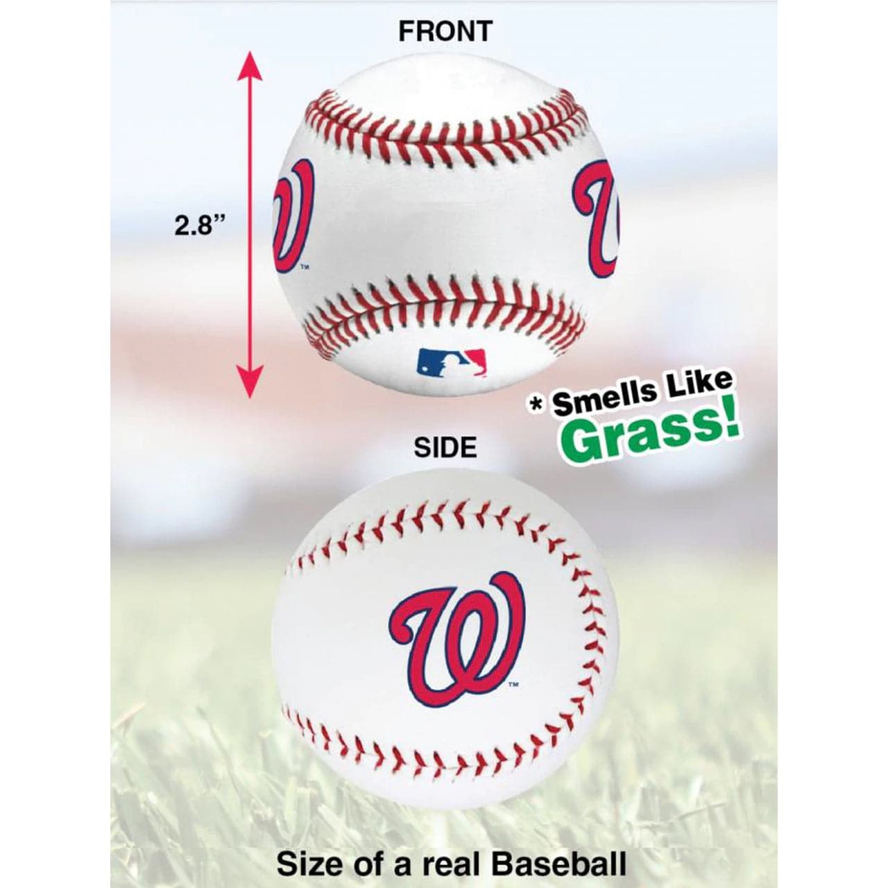 Washington Nationals MLB Scented Indoor Soft Slow Rise Full Size Baseball