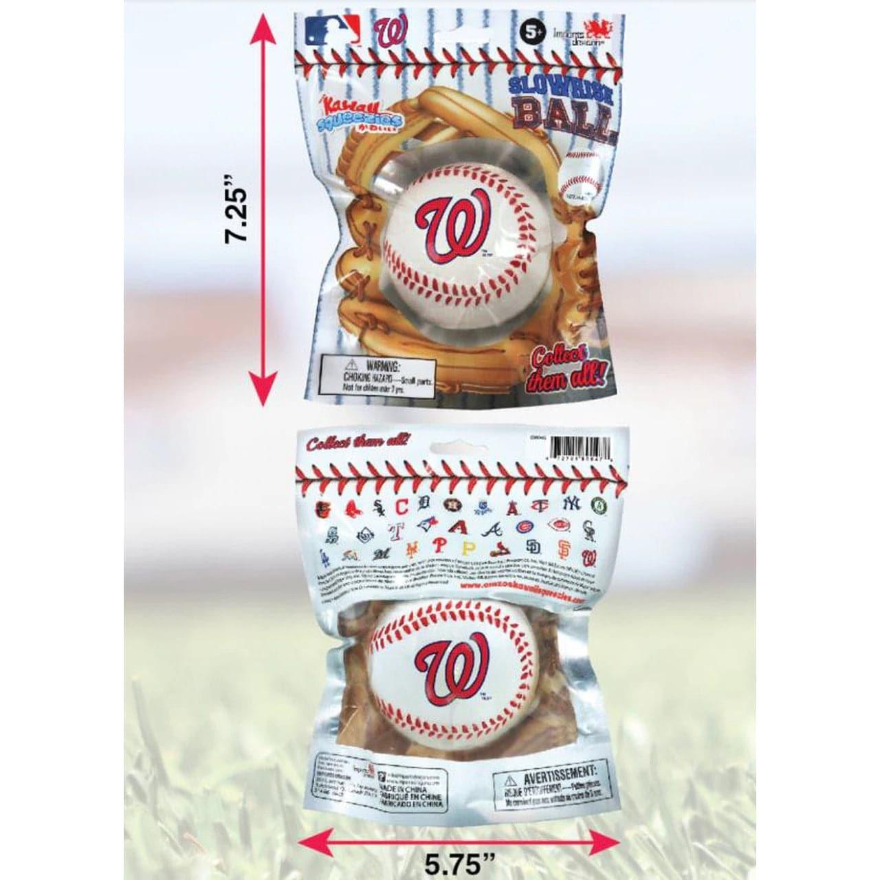 Washington Nationals MLB Scented Indoor Soft Slow Rise Full Size Baseball