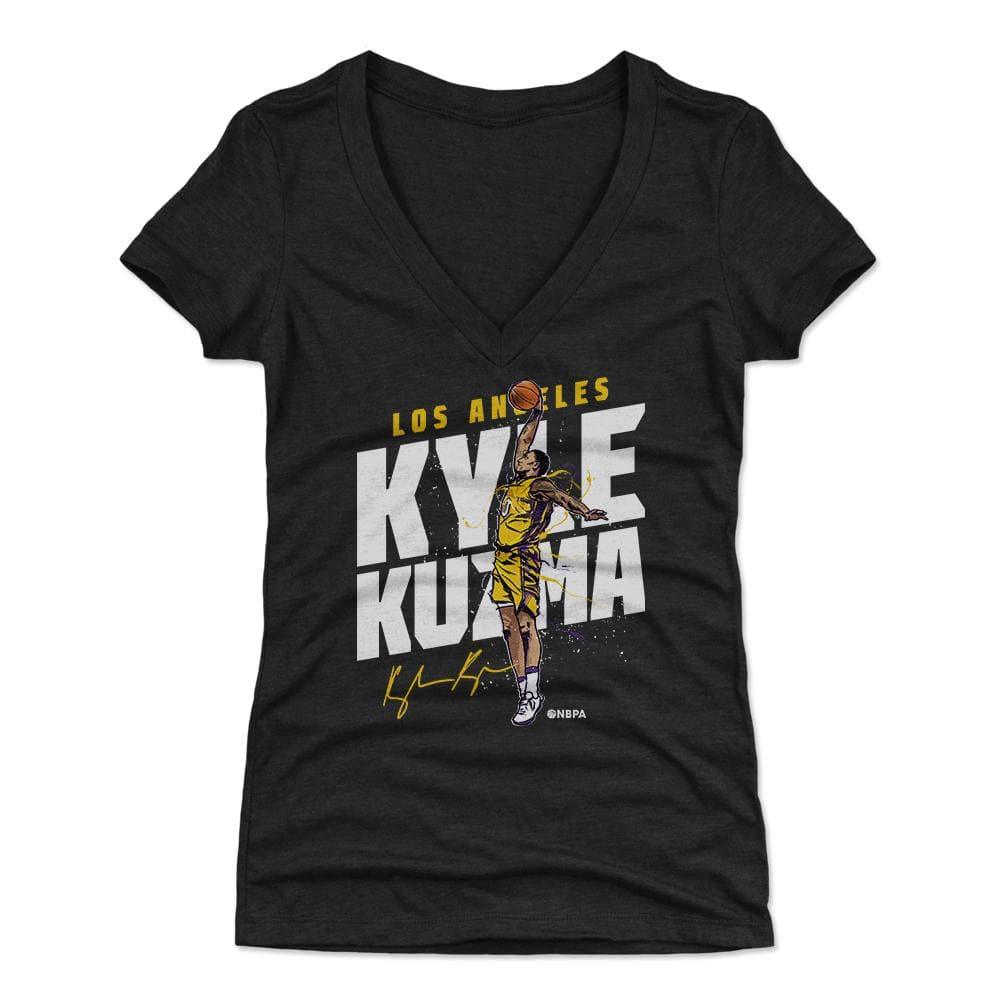 Womens Kyle Kuzma Los Angeles Lakers 500 Level NBA Slam T-Shirt - Black