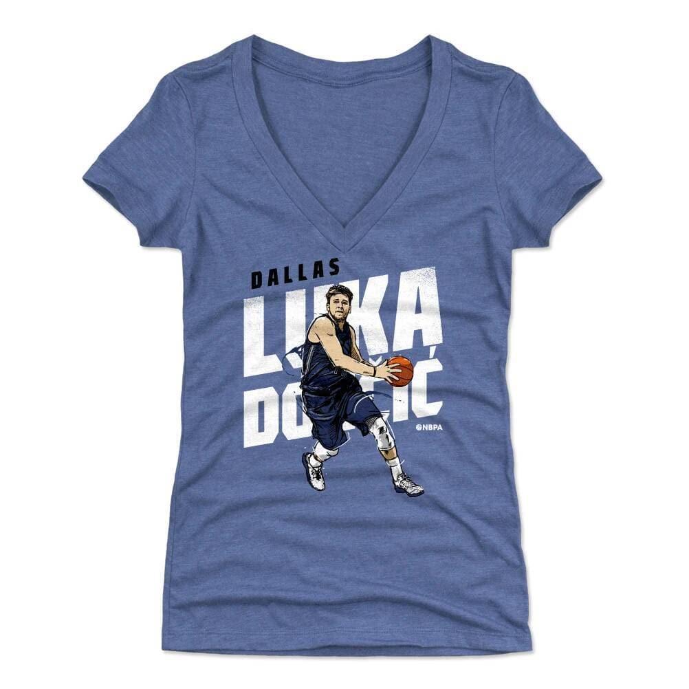 Womens Luka Doncic Dallas Mavericks 500 Level NBA Drive T-Shirt - Royal