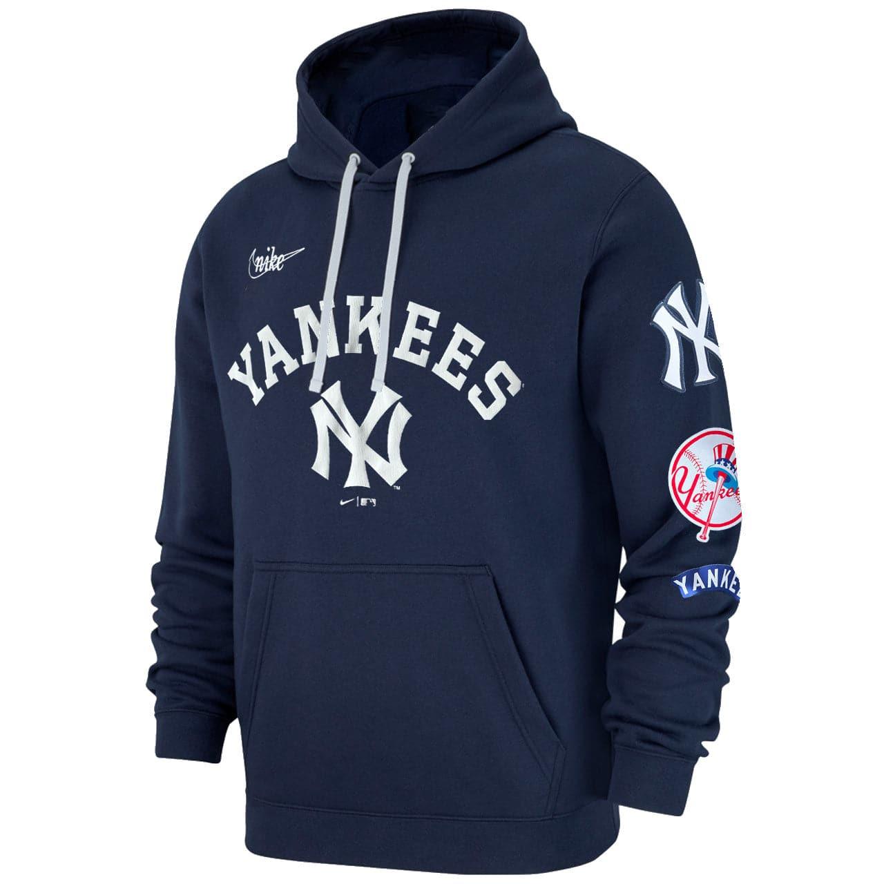 New York Yankees Nike MLB Rewind Hoodie Jumper - Navy