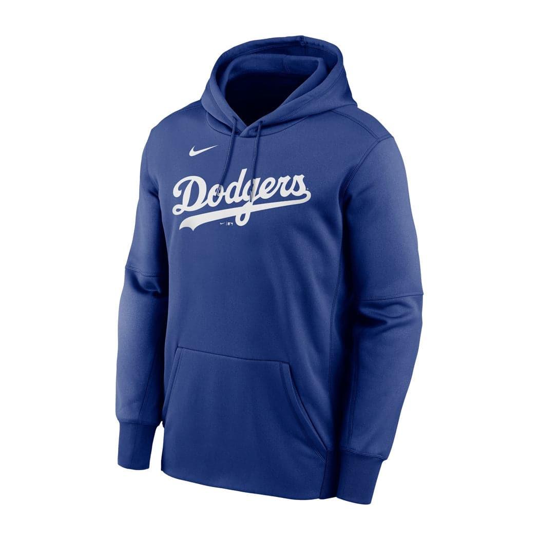 Youths Los Angeles Dodgers Nike MLB Wordmark Therma Hoodie Jumper - Blue