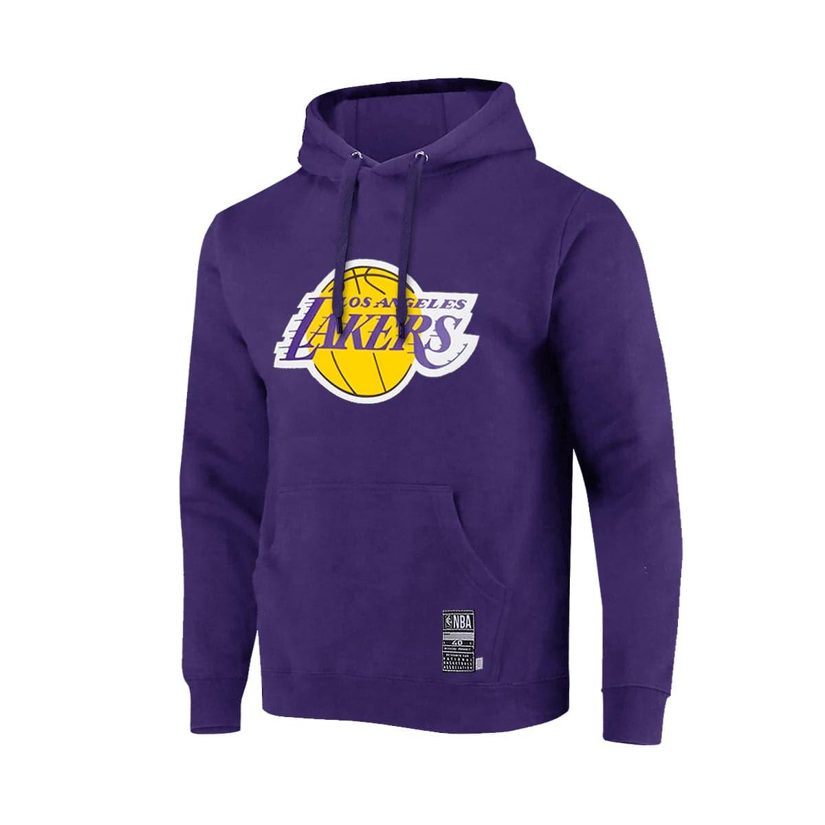 Youths Los Angeles Lakers NBA Essentials Team Logo Hoodie Jumper - Purple