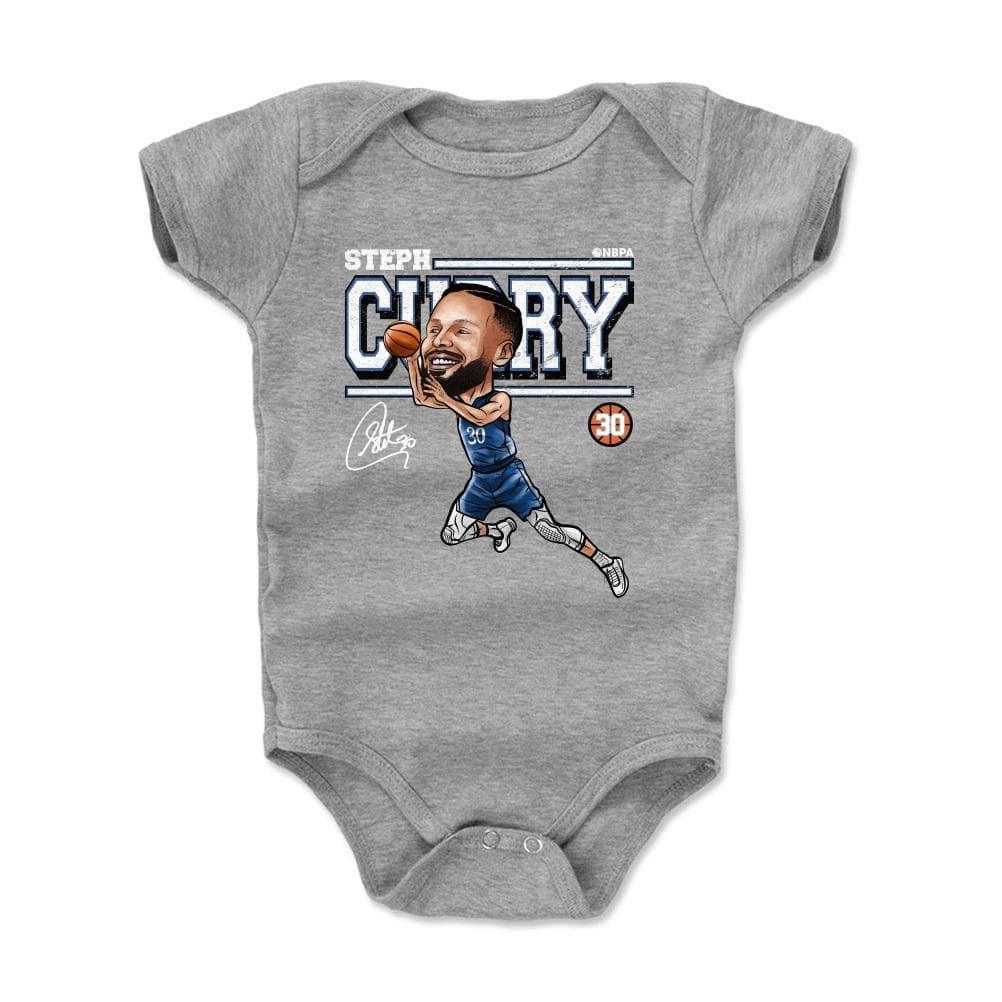 Infants Steph Curry Golden State Warriors 500 Level NBA Cartoon Onesie - Grey