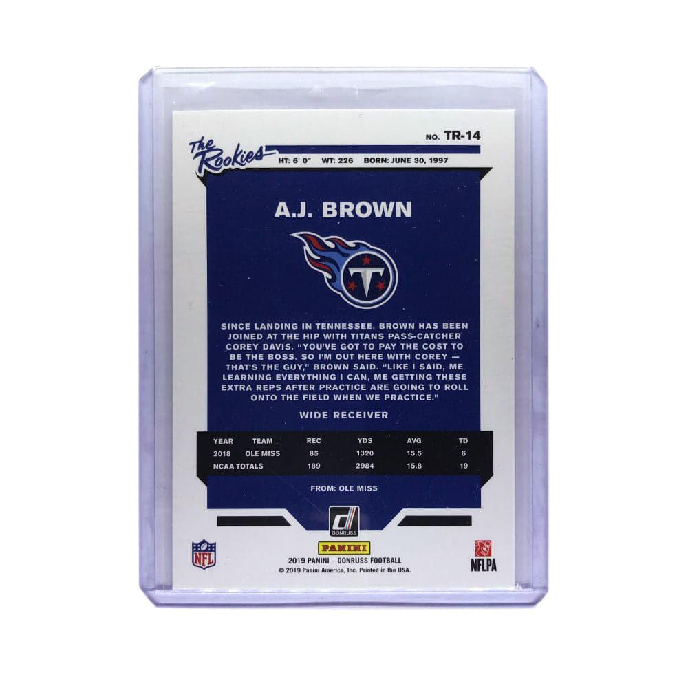 Panini Cards A.J. Brown Tennessee Titans 2019 Panini Donruss NFL The Rookies Card